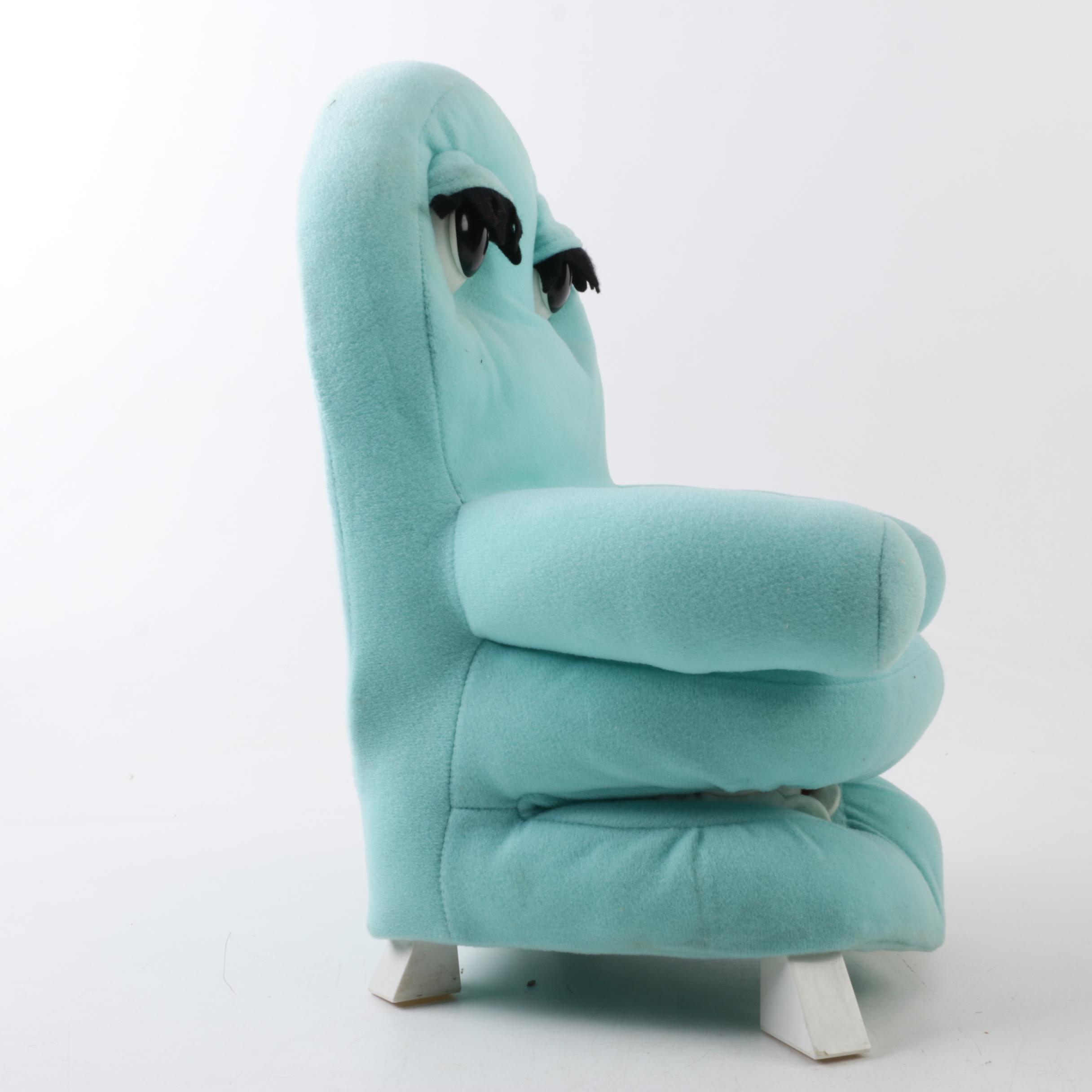 1980s Matchbox "Pee Wee Herman" Talking Doll and "Chairry" Chair