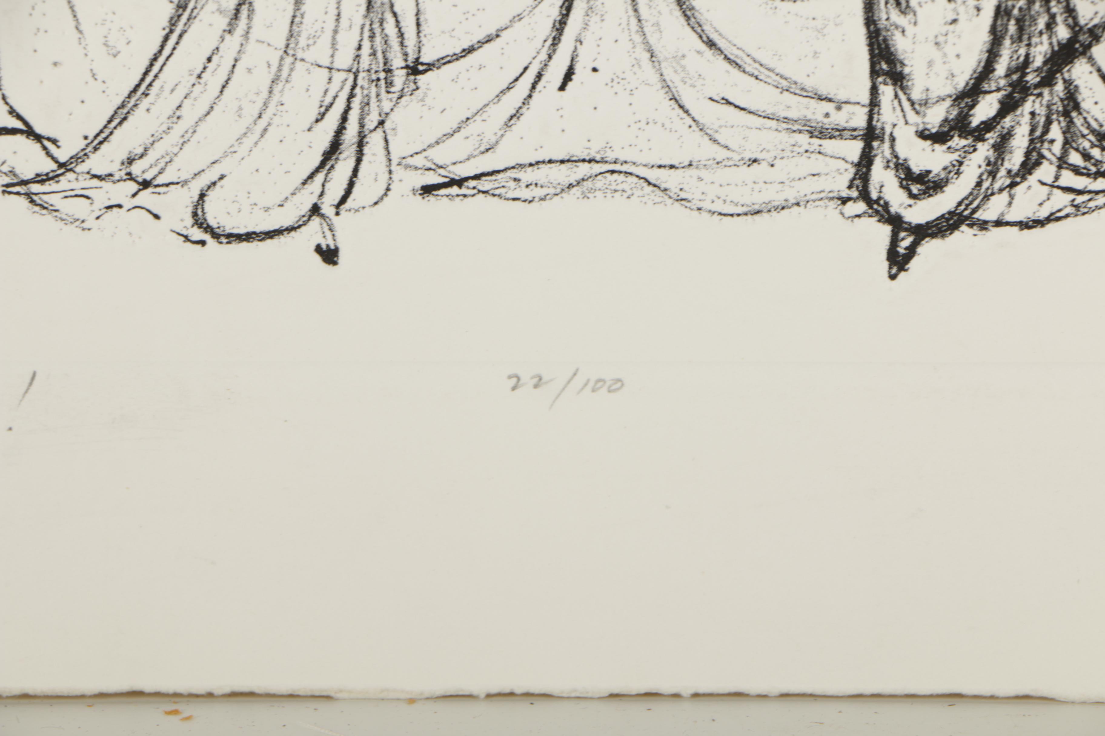 Agnes Mills Embossed Offset Lithographic Print "Welcome!"