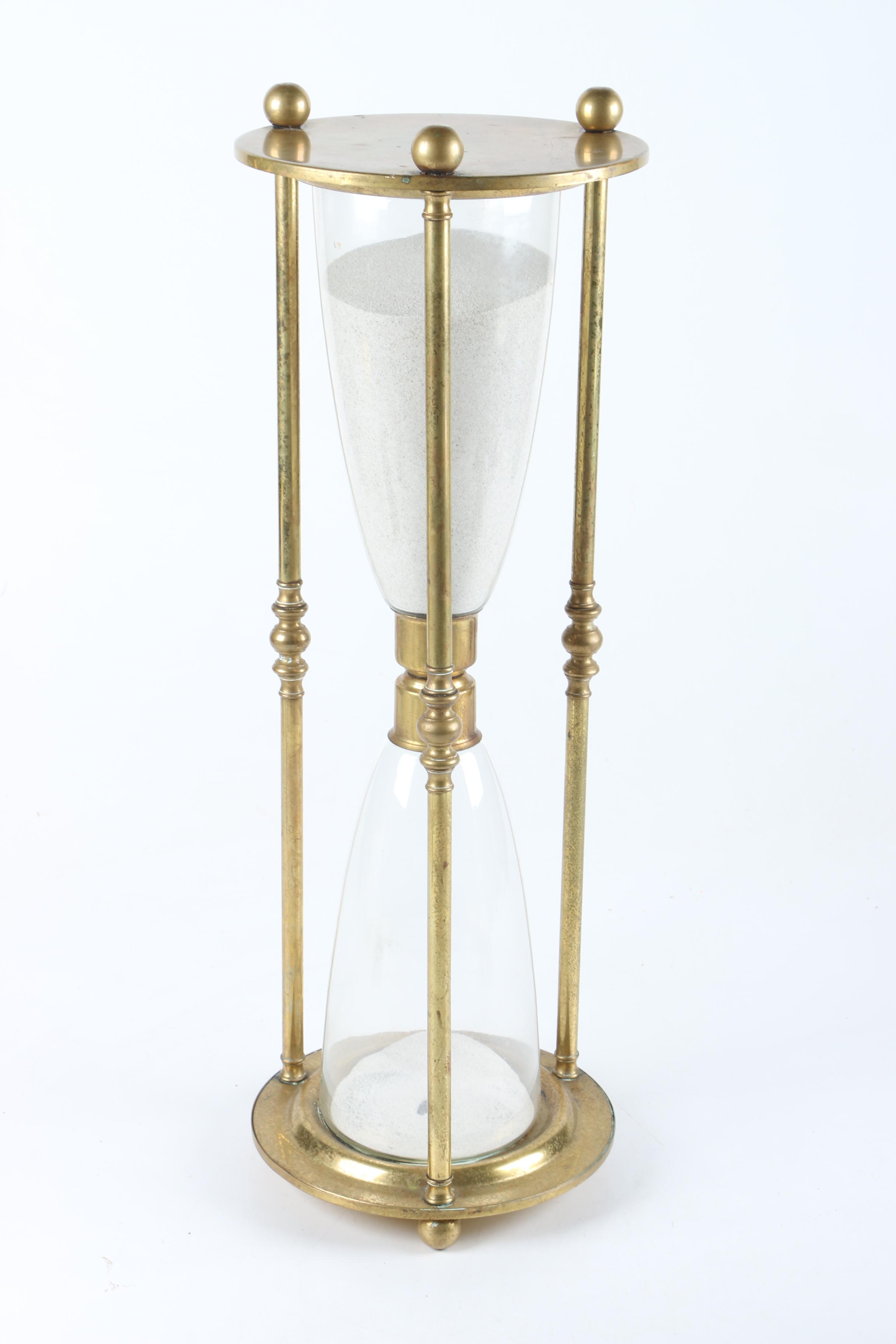 Brass and Chrome Tone Chassis Hourglasses