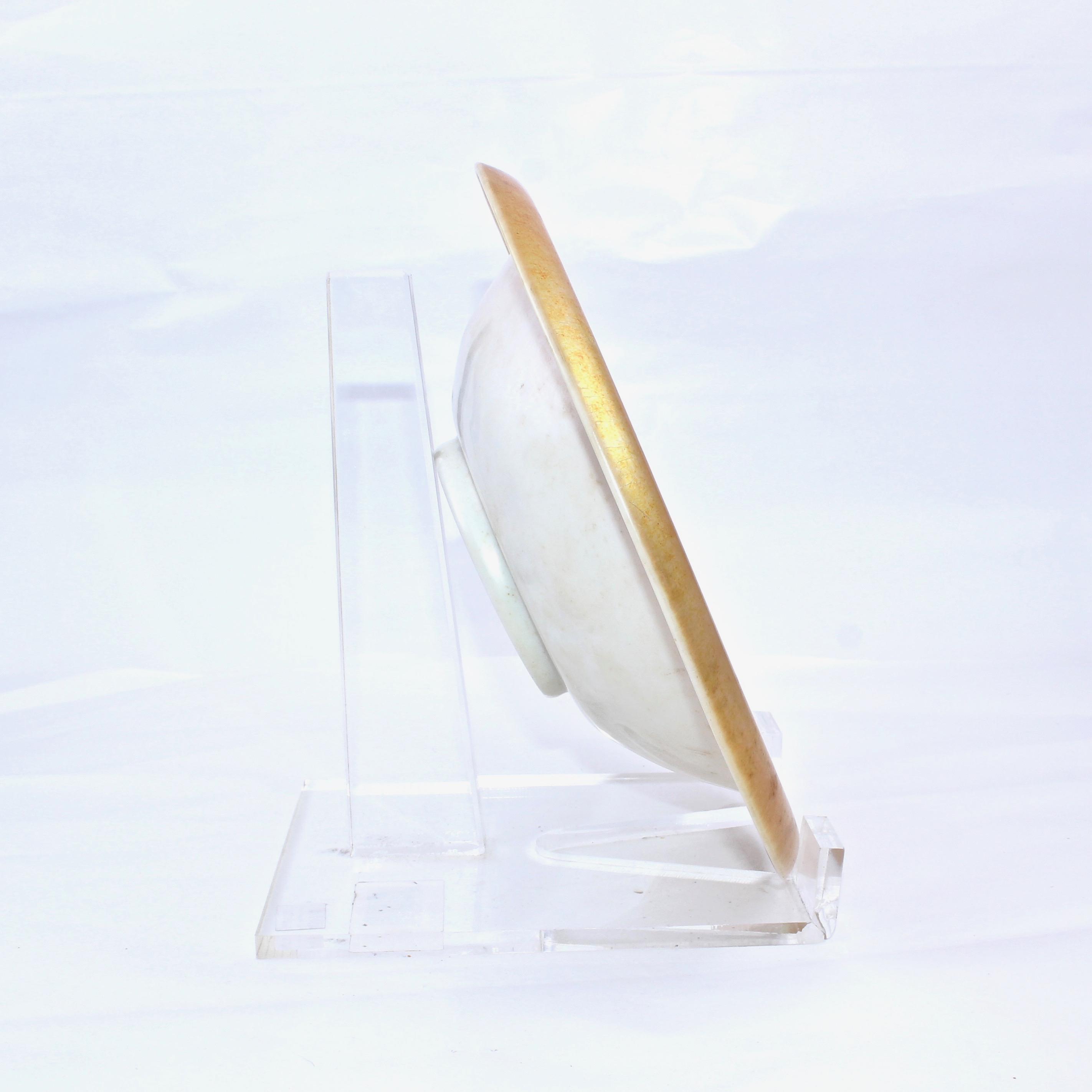 Steuben Aurene on Calcite Art Glass Bowl