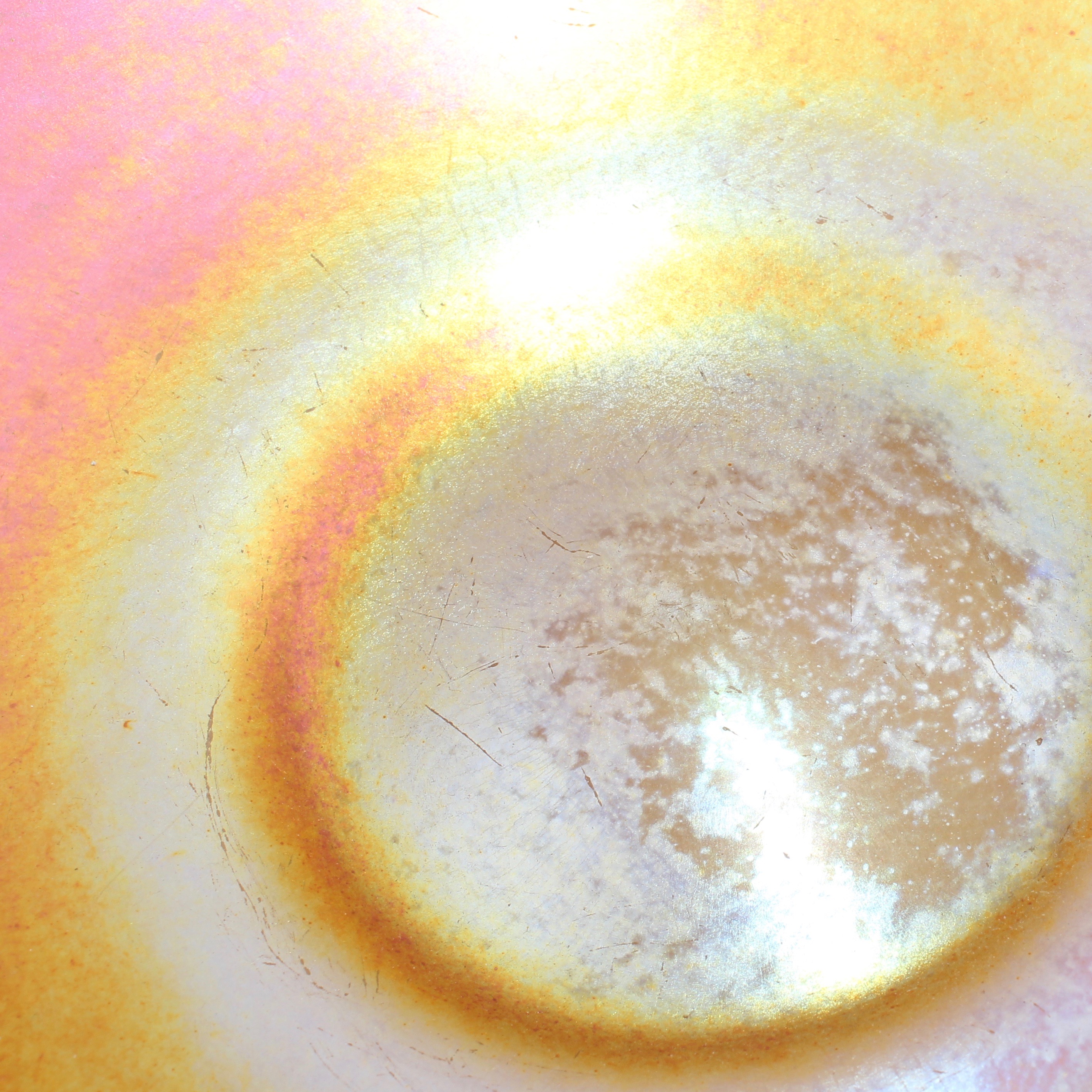 Steuben Aurene on Calcite Art Glass Bowl