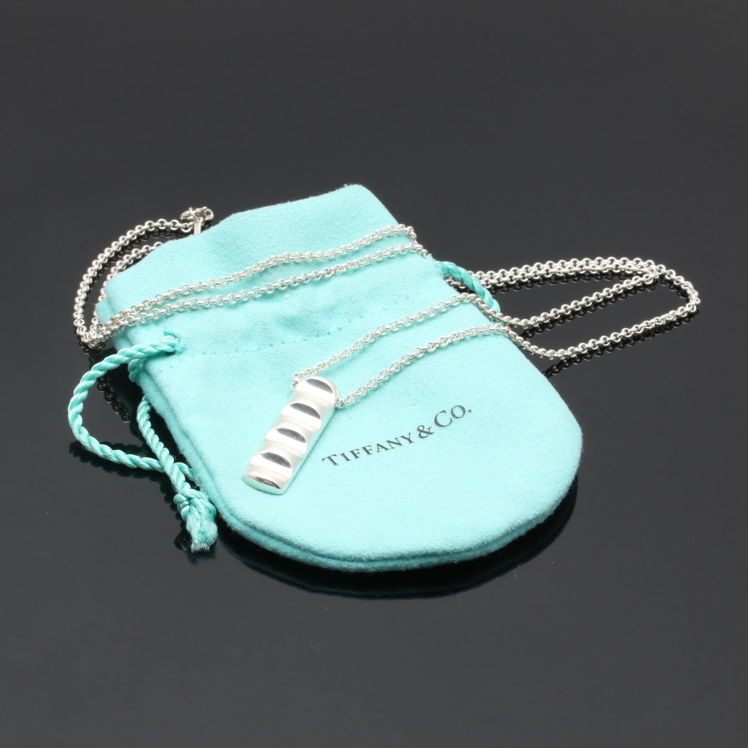 Paloma Picasso for Tiffany & Co. Sterling Silver Bar Pendant Necklace