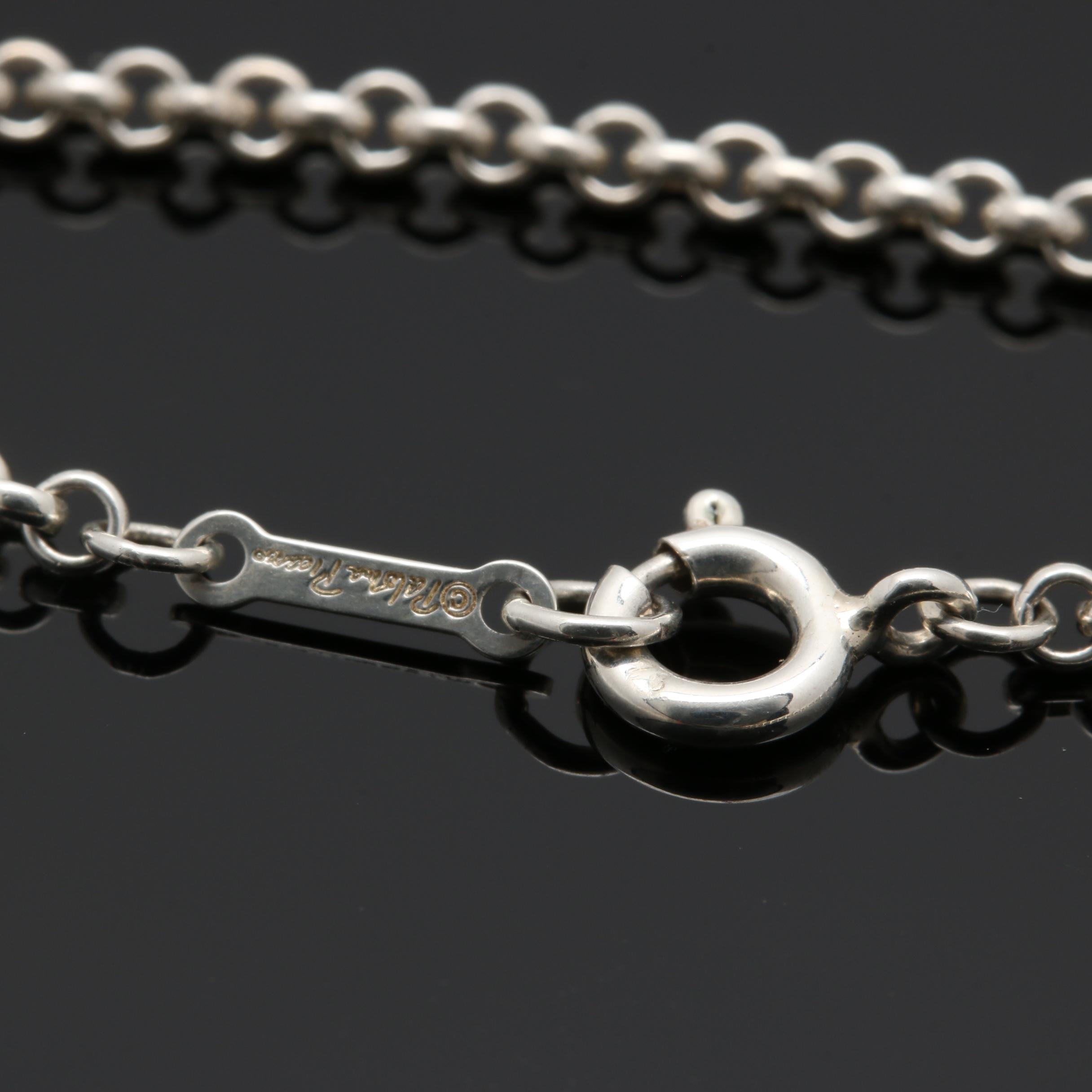 Paloma Picasso for Tiffany & Co. Sterling Silver Bar Pendant Necklace