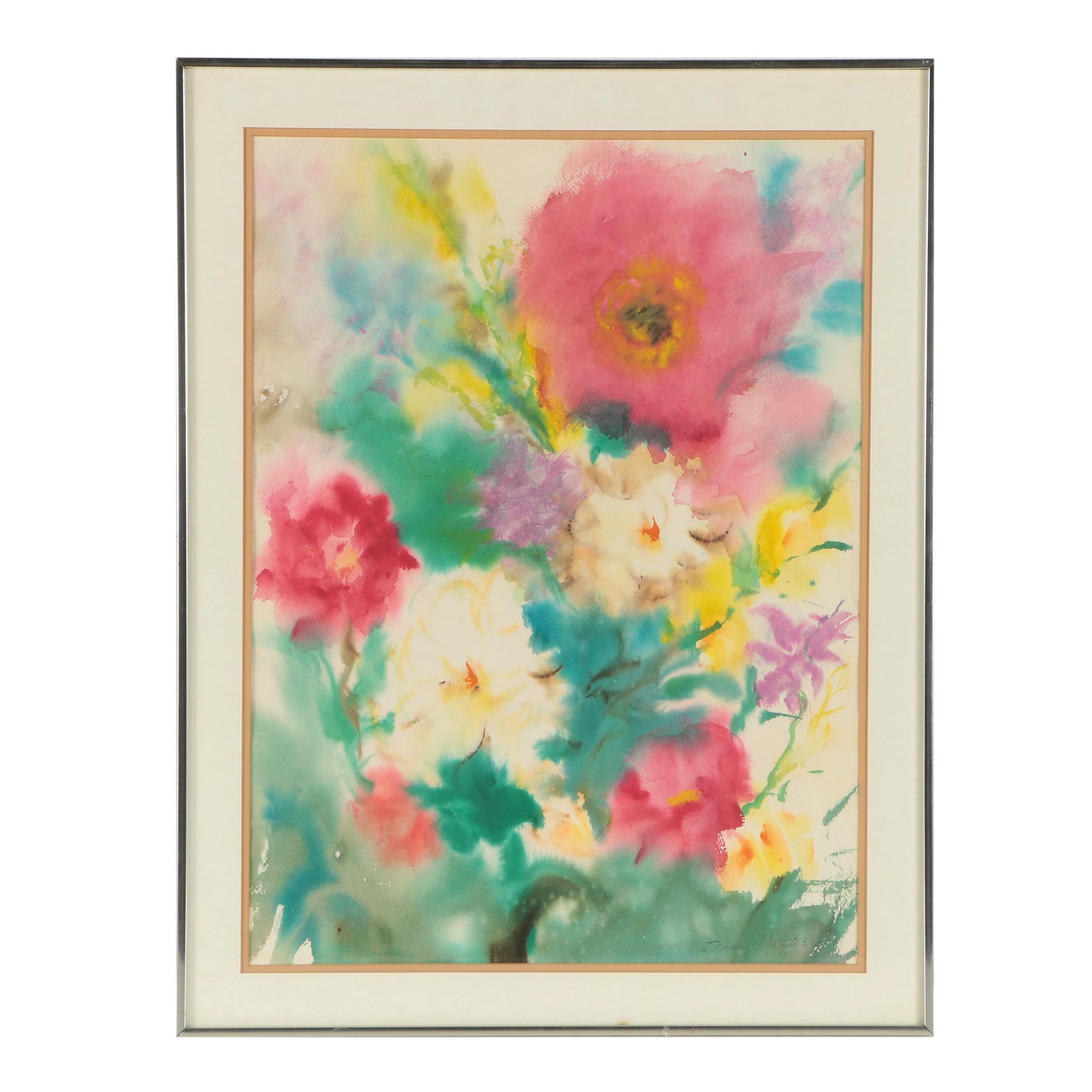 Nancy Garito Floral Watercolor Painting