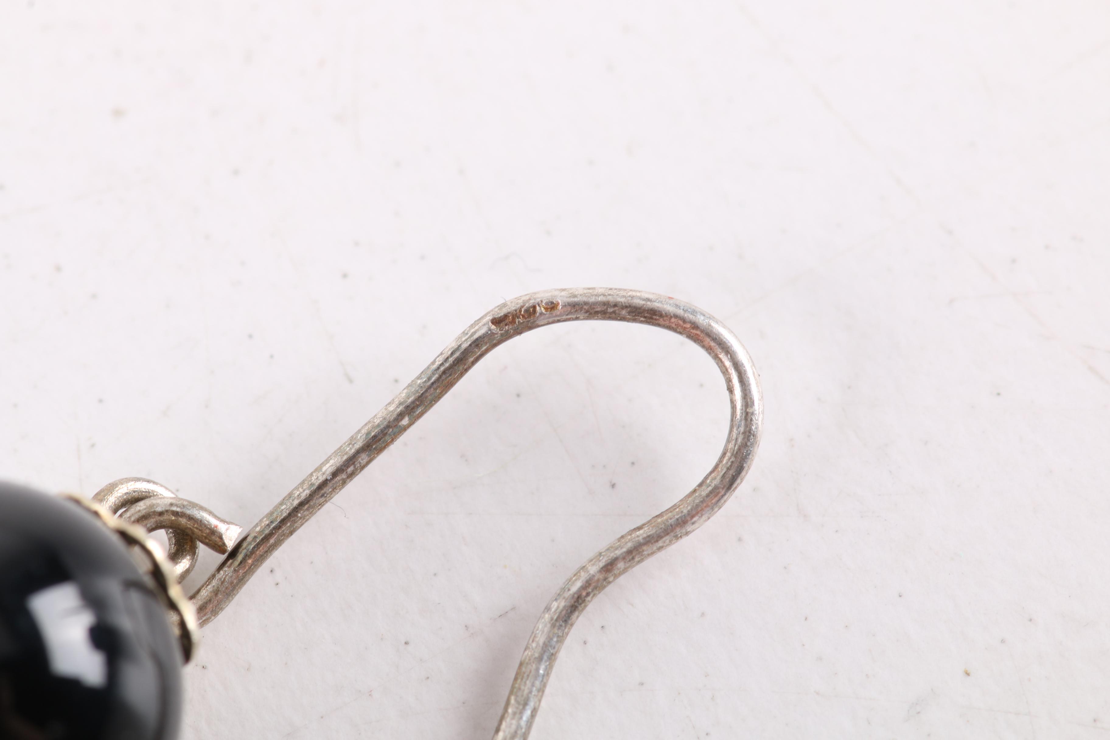 Collection of Necklaces and Earrings Including Cinnabar and Sterling Silver