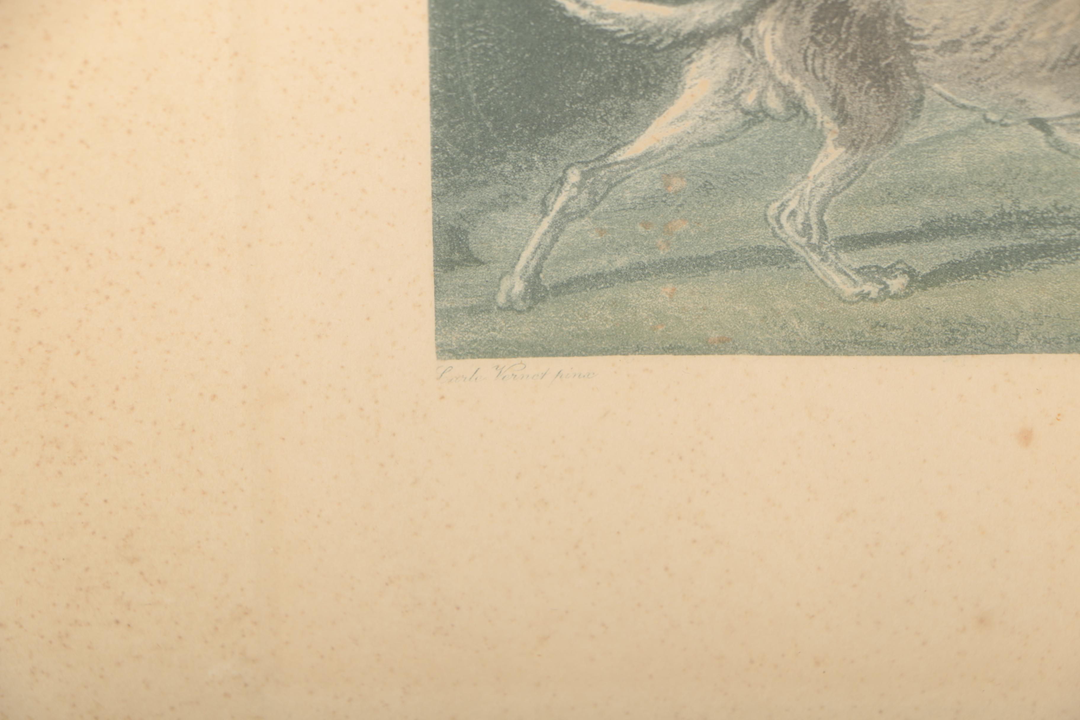 Color Etchings of a Fox Hunt