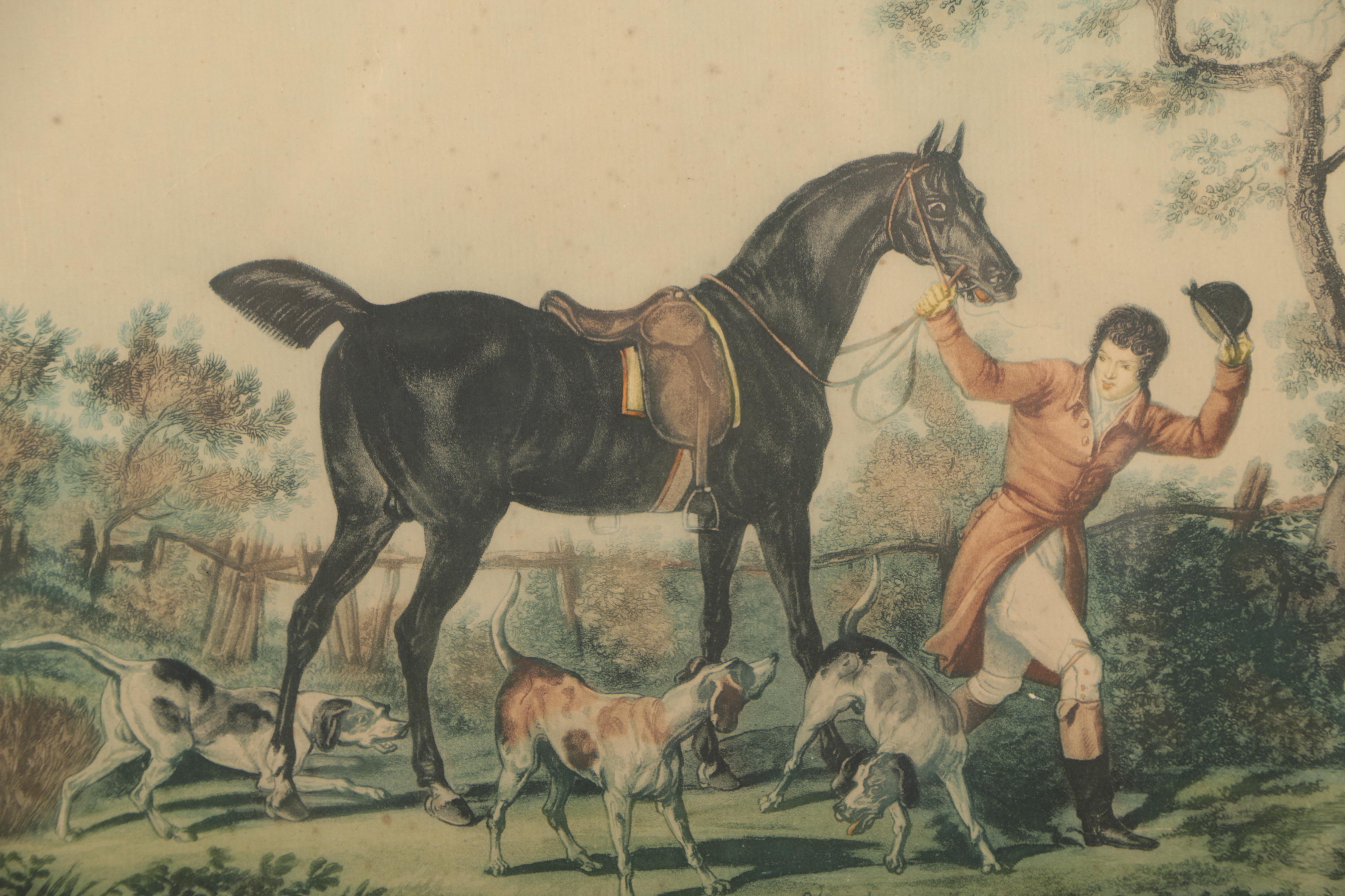Color Etchings of a Fox Hunt