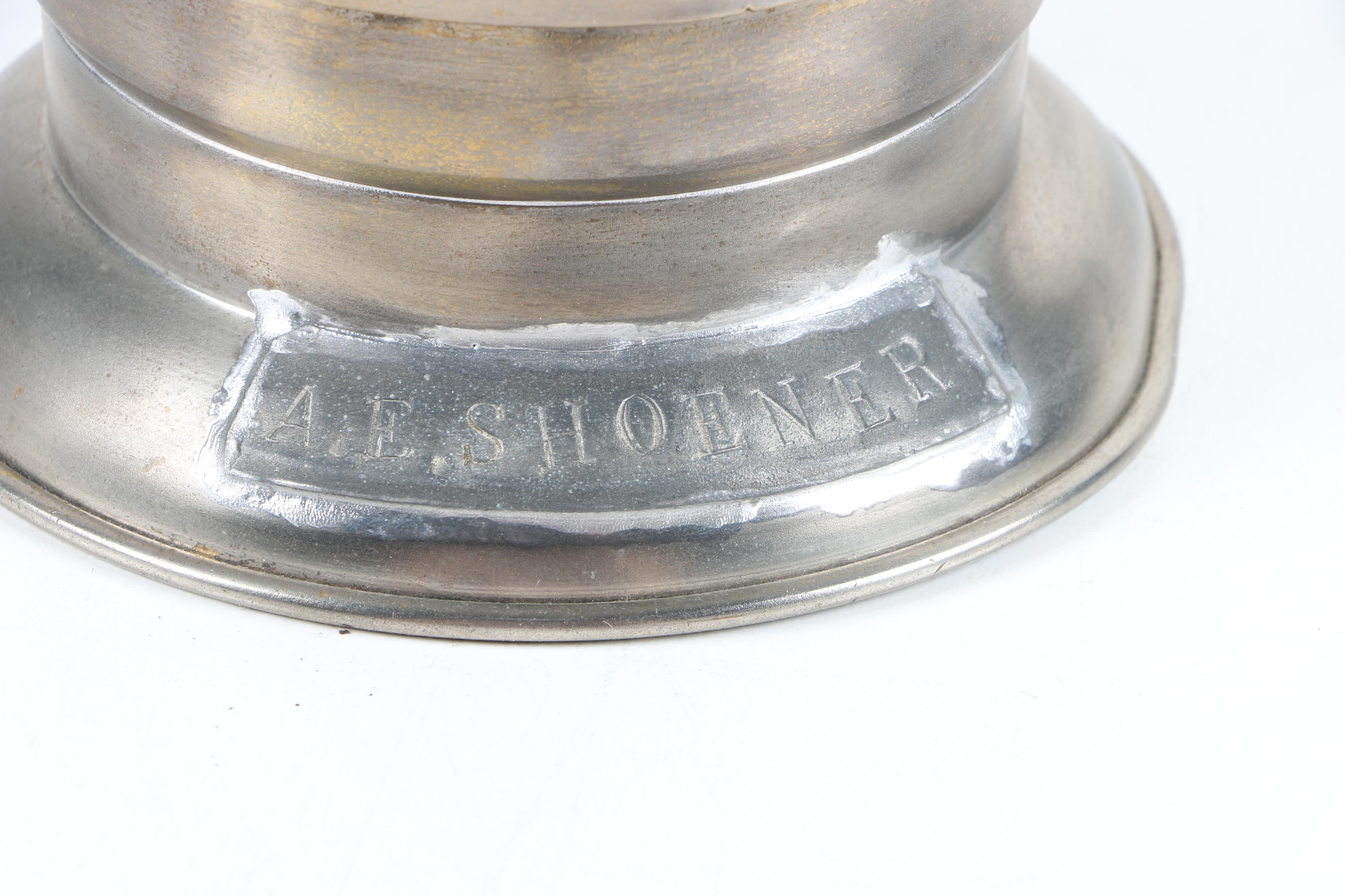 A.E. Shoener Metal and Glass Oil Lantern