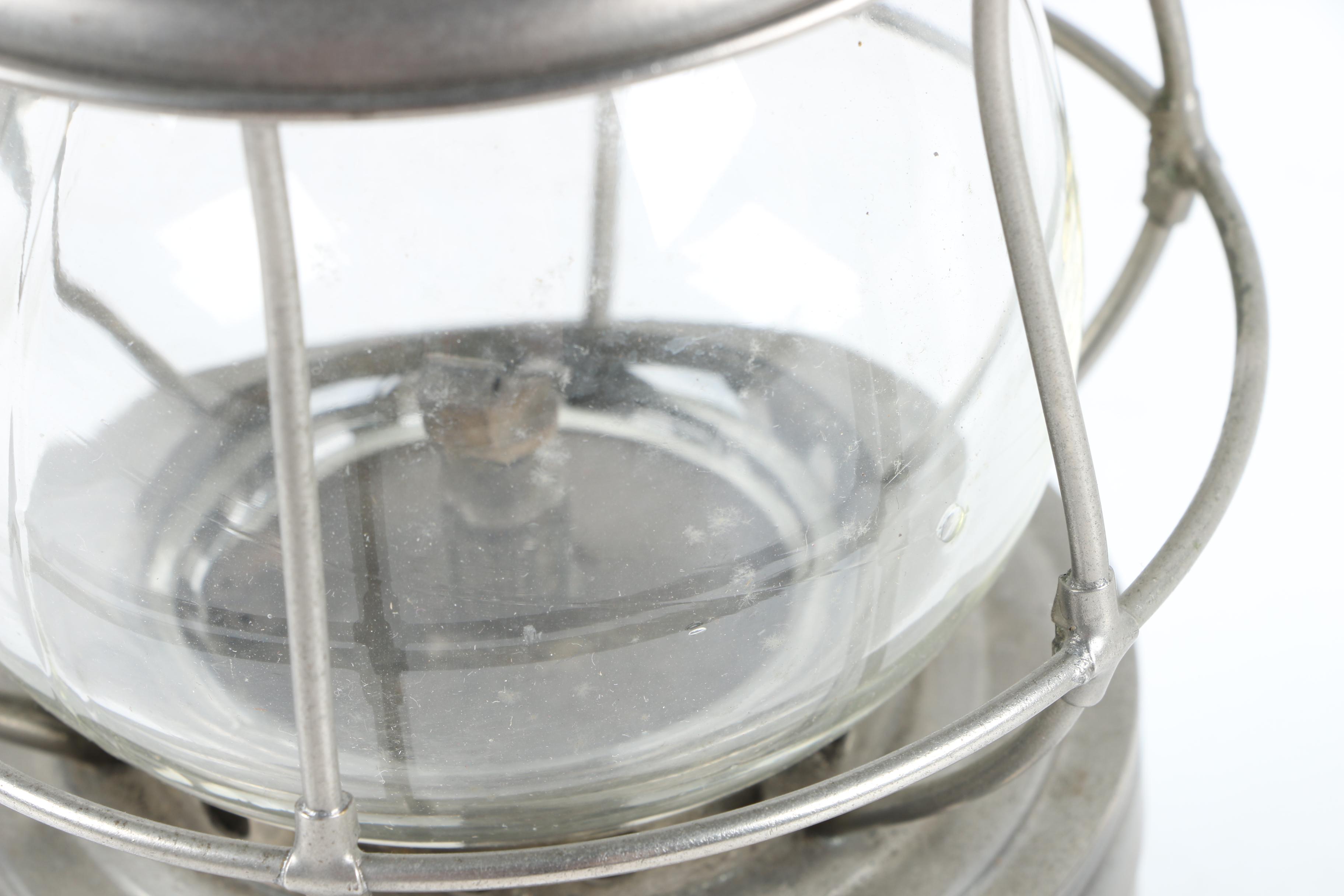 A.E. Shoener Metal and Glass Oil Lantern