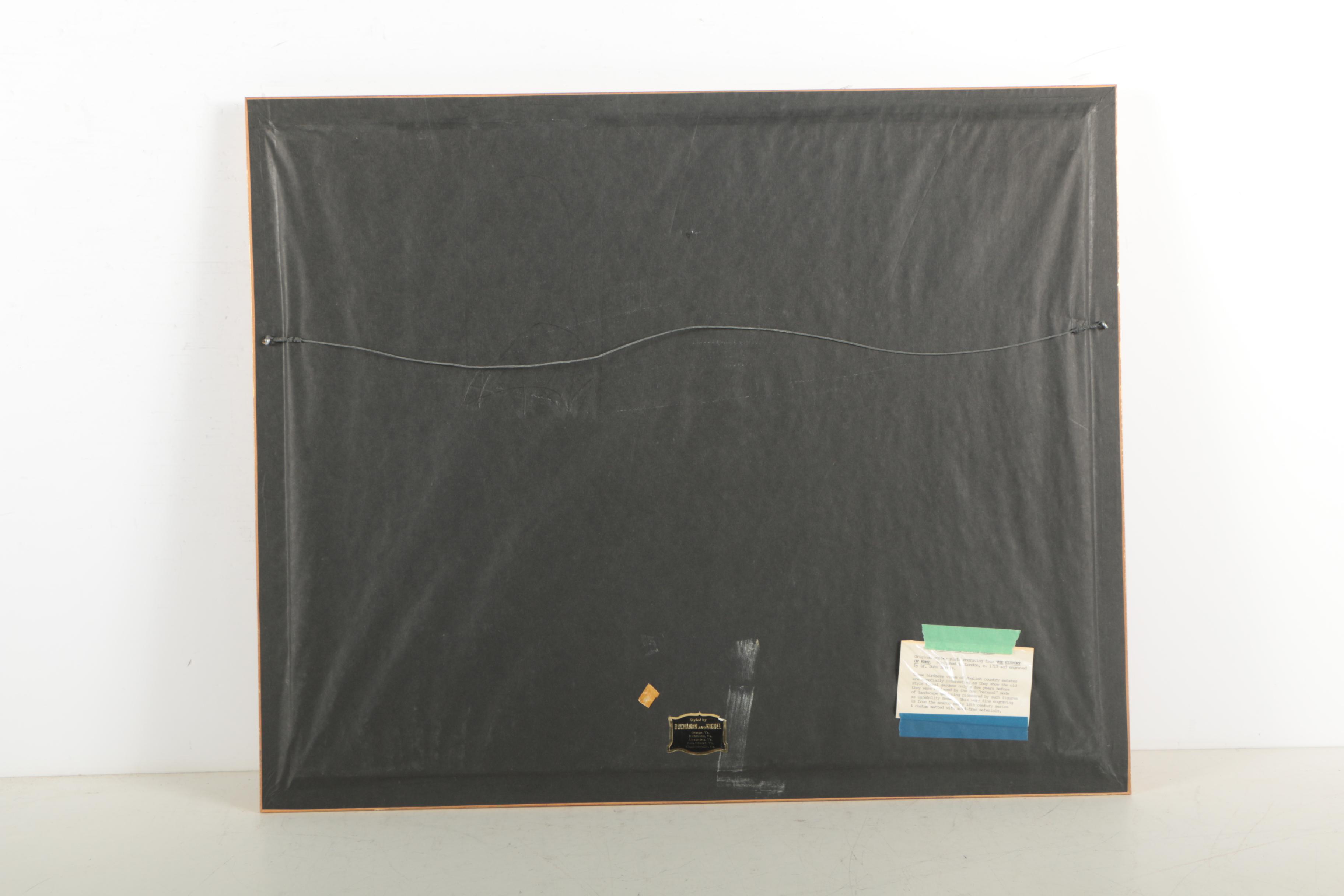 John Harris Hand-Colored Engraving "Deane the Seat of Sr Henry Oxenden Bart."