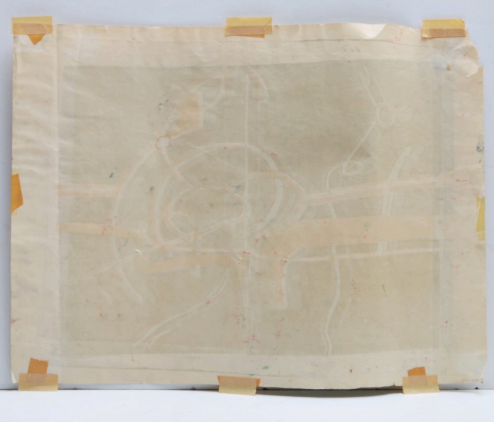 Siramdasu Venkata Rama Rao 1965 Abstract Relief Monoprint on Paper