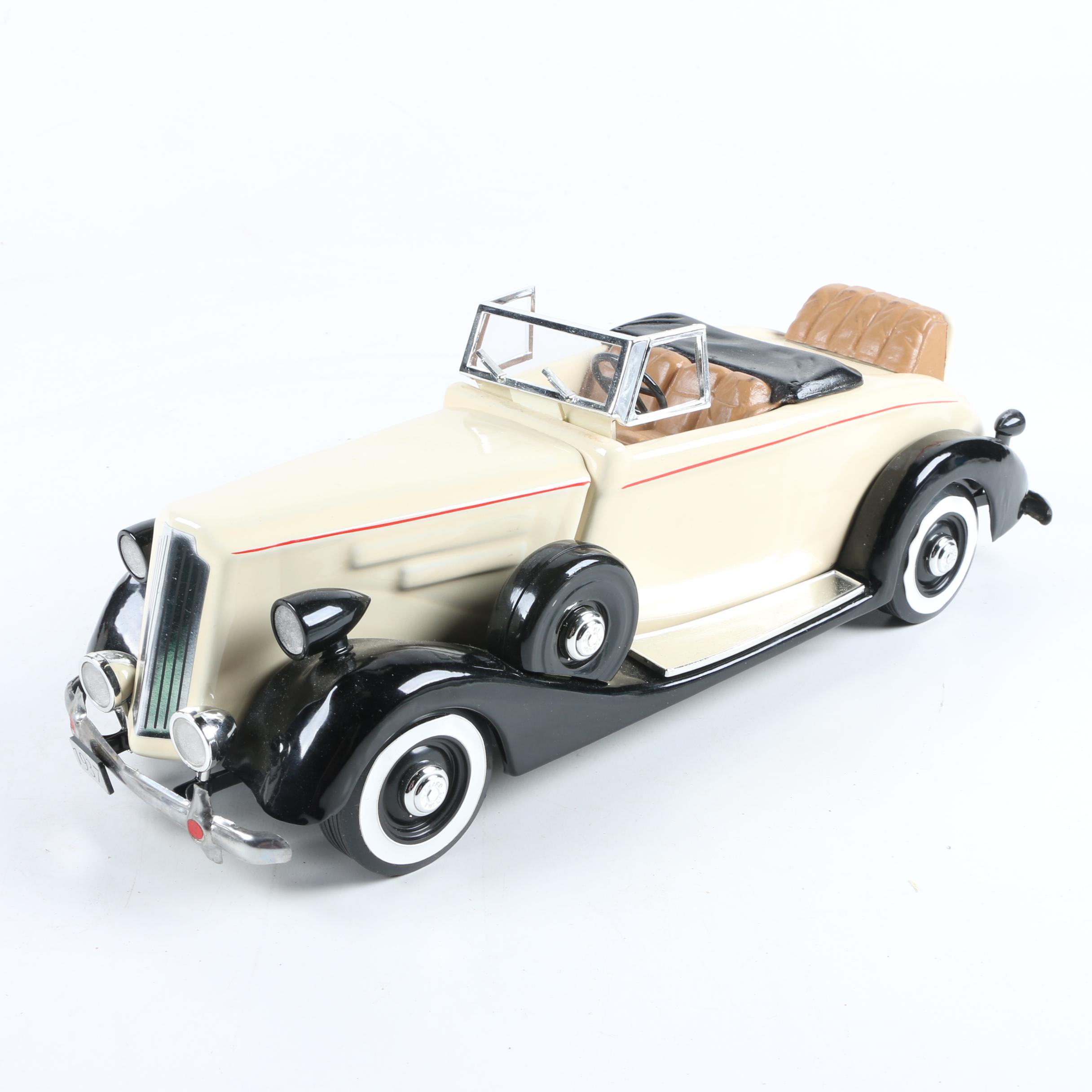 1980 Charles A. Wittwer For Aristo-Craft Vintage Automobile Ceramic Decanter