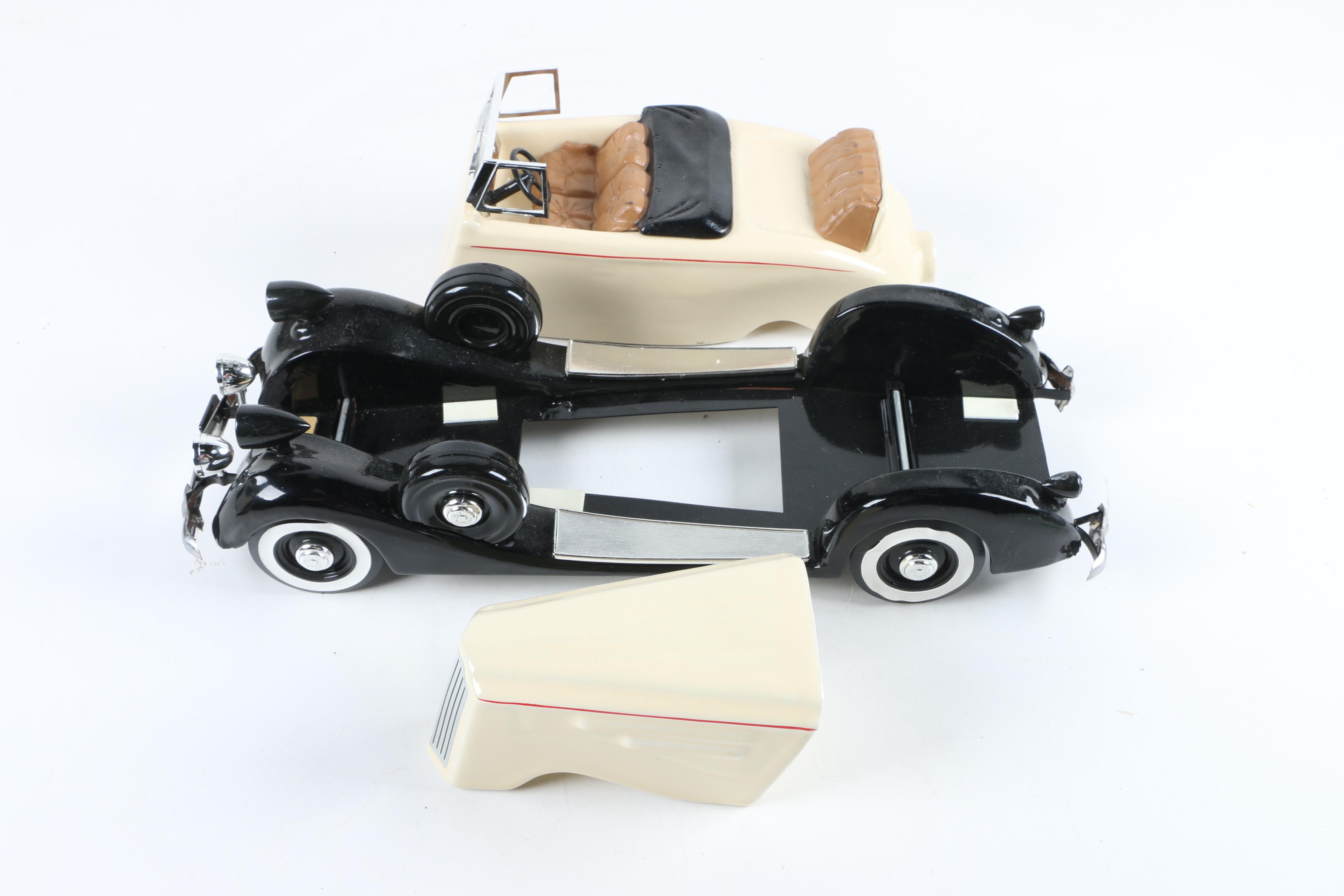 1980 Charles A. Wittwer For Aristo-Craft Vintage Automobile Ceramic Decanter