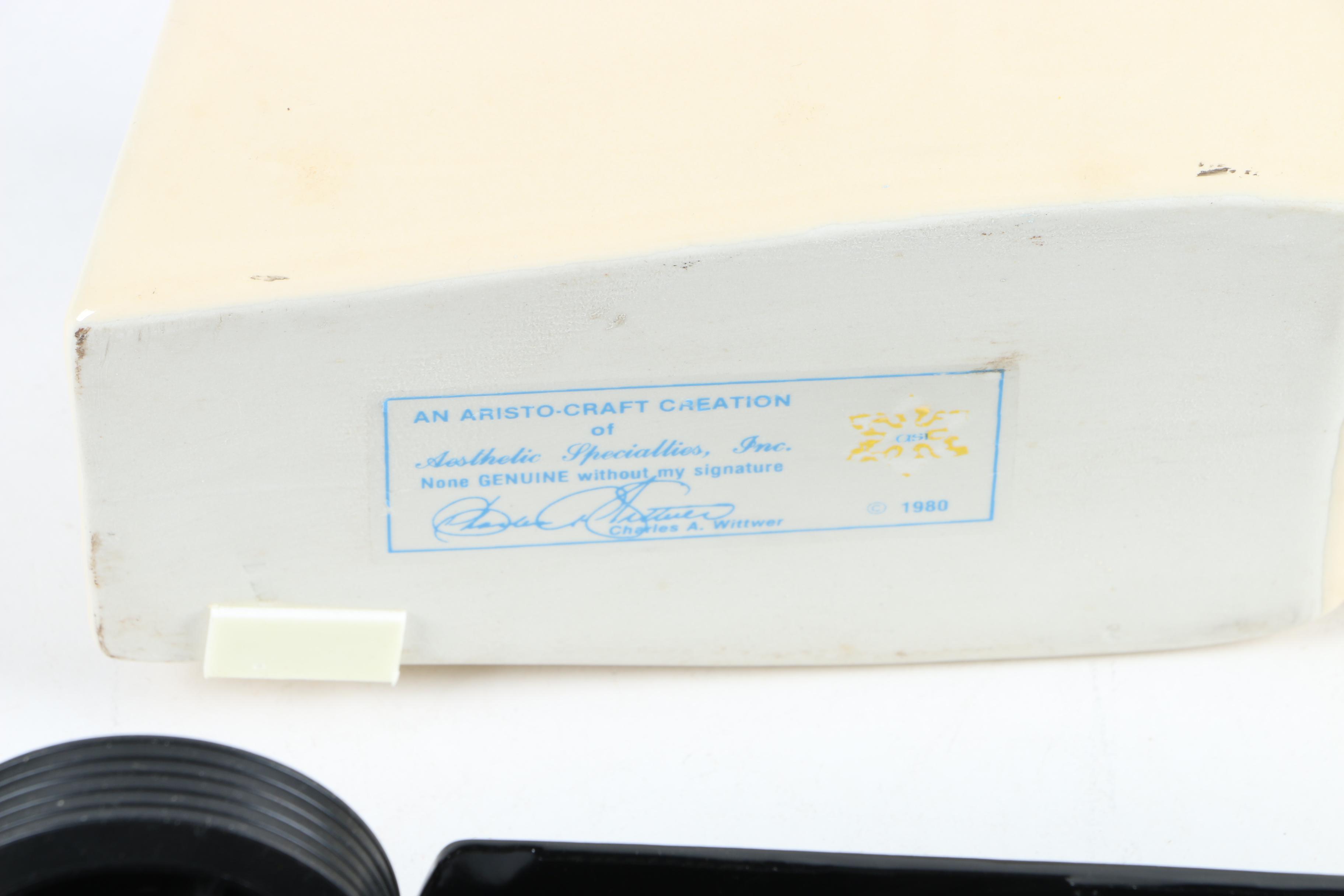 1980 Charles A. Wittwer For Aristo-Craft Vintage Automobile Ceramic Decanter