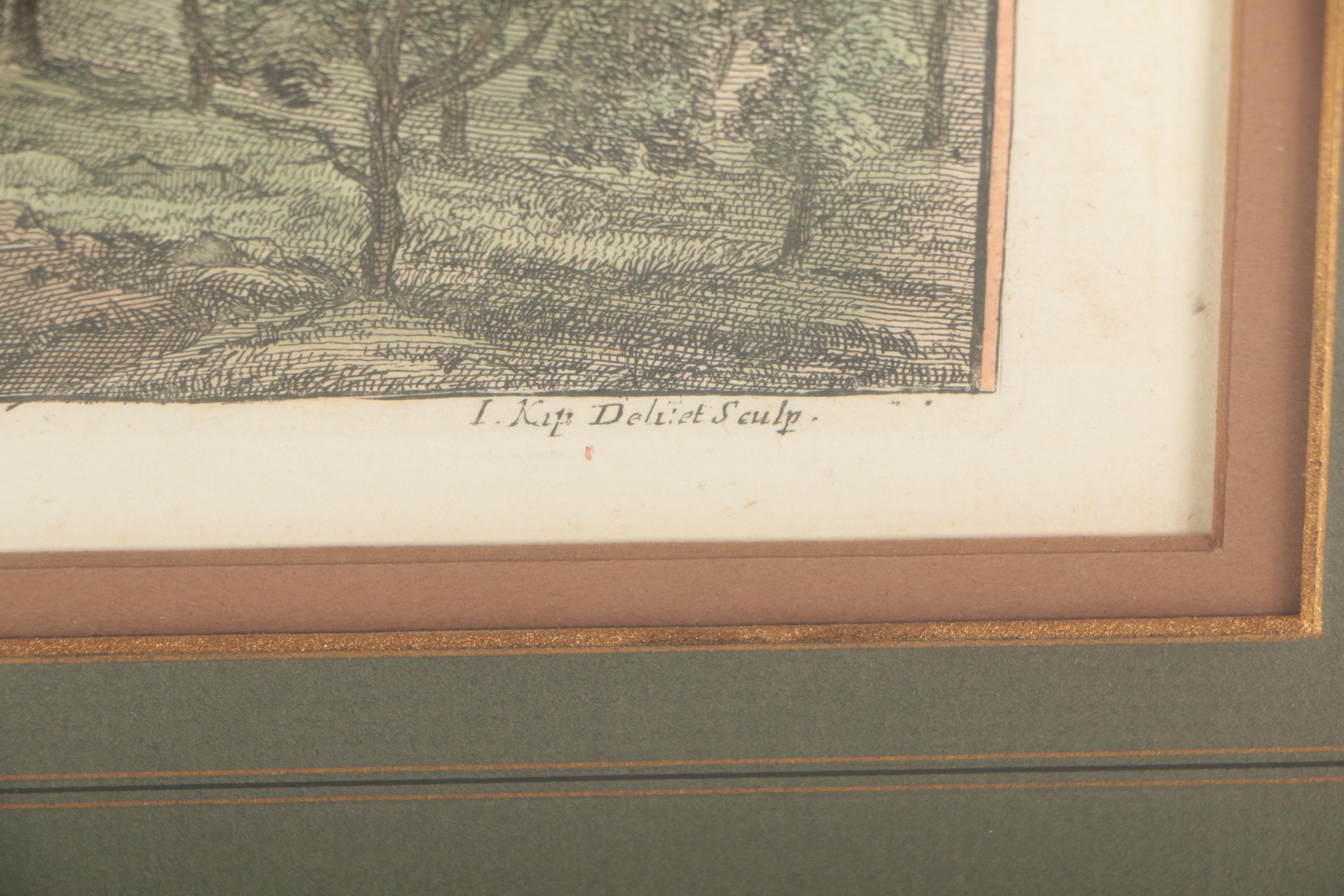 Jan Kip Hand-Colored Engraving "Knole the Seat of Tho. Chester Esq."