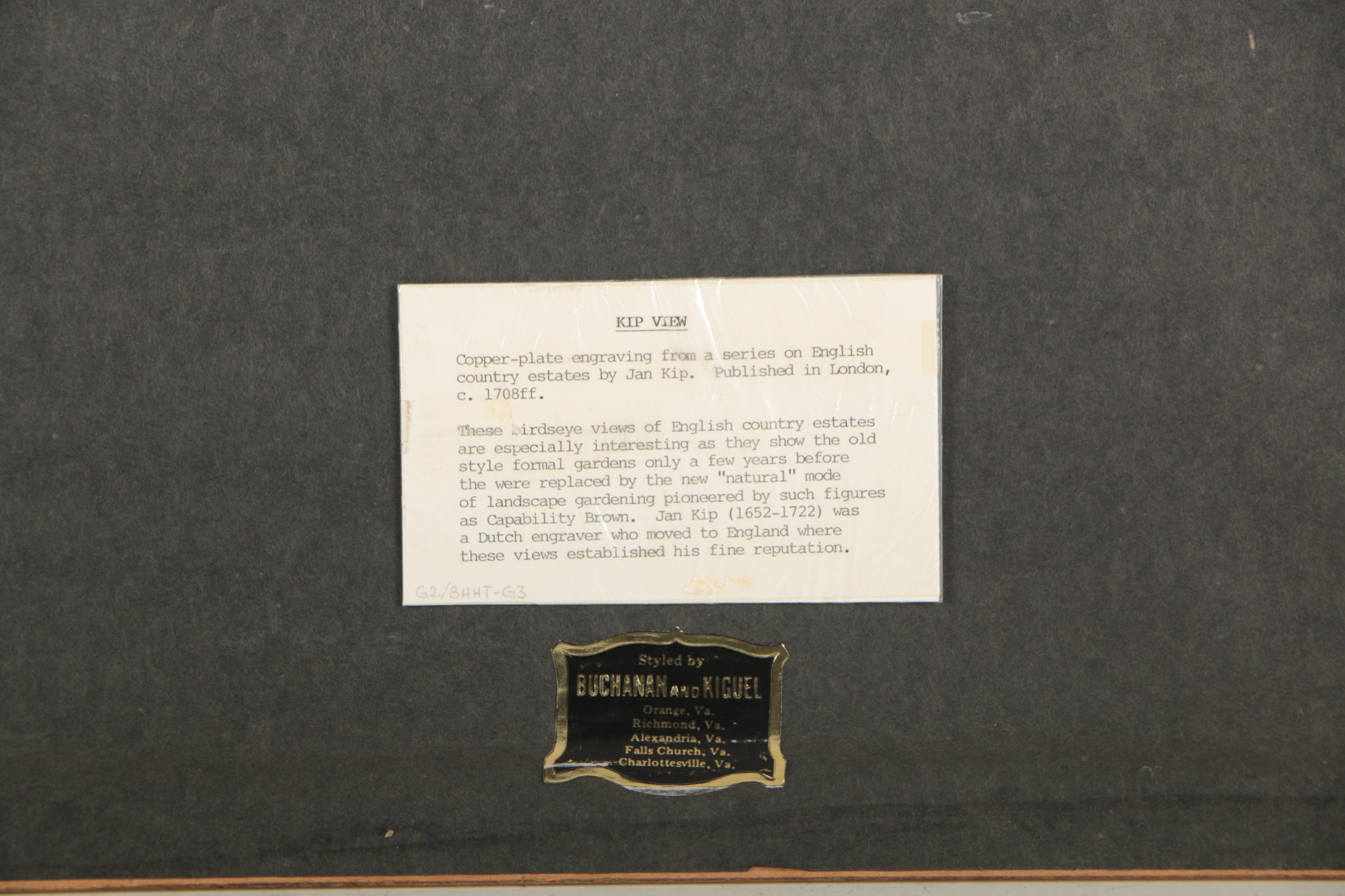 Jan Kip Hand-Colored Engraving "Knole the Seat of Tho. Chester Esq."