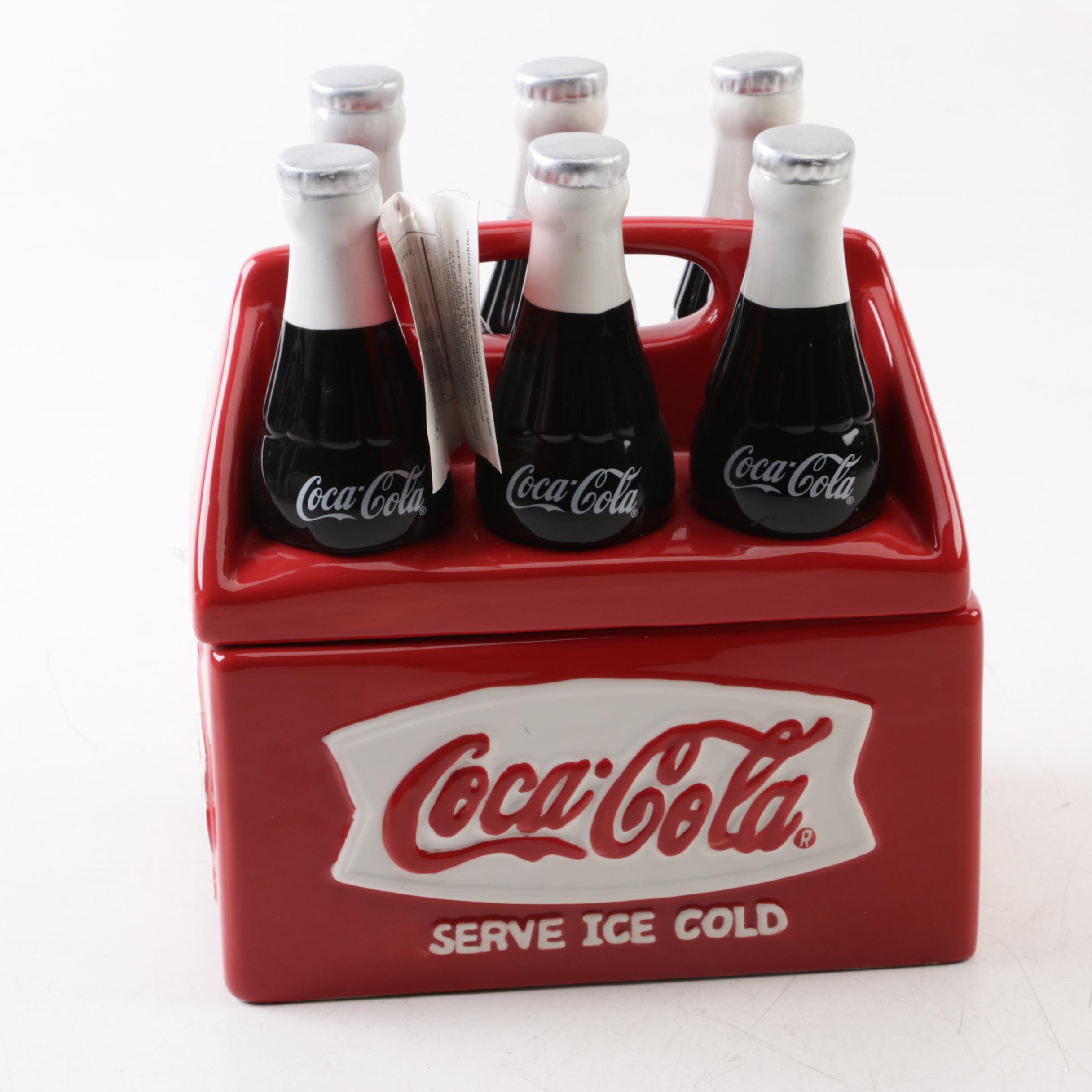 Houston Harvest "Coca-Cola Six Pack" Cookie Jar
