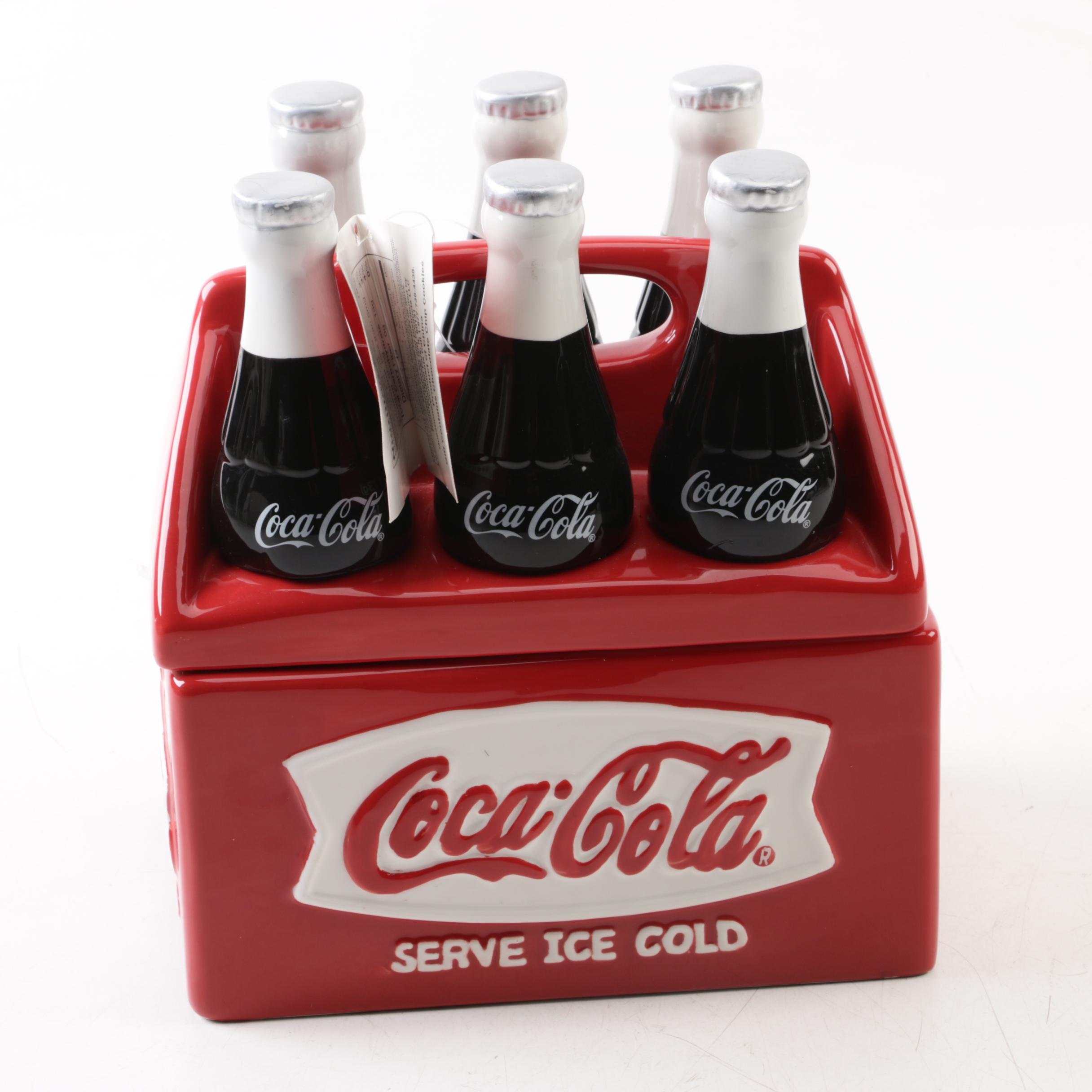Houston Harvest "Coca-Cola Six Pack" Cookie Jar