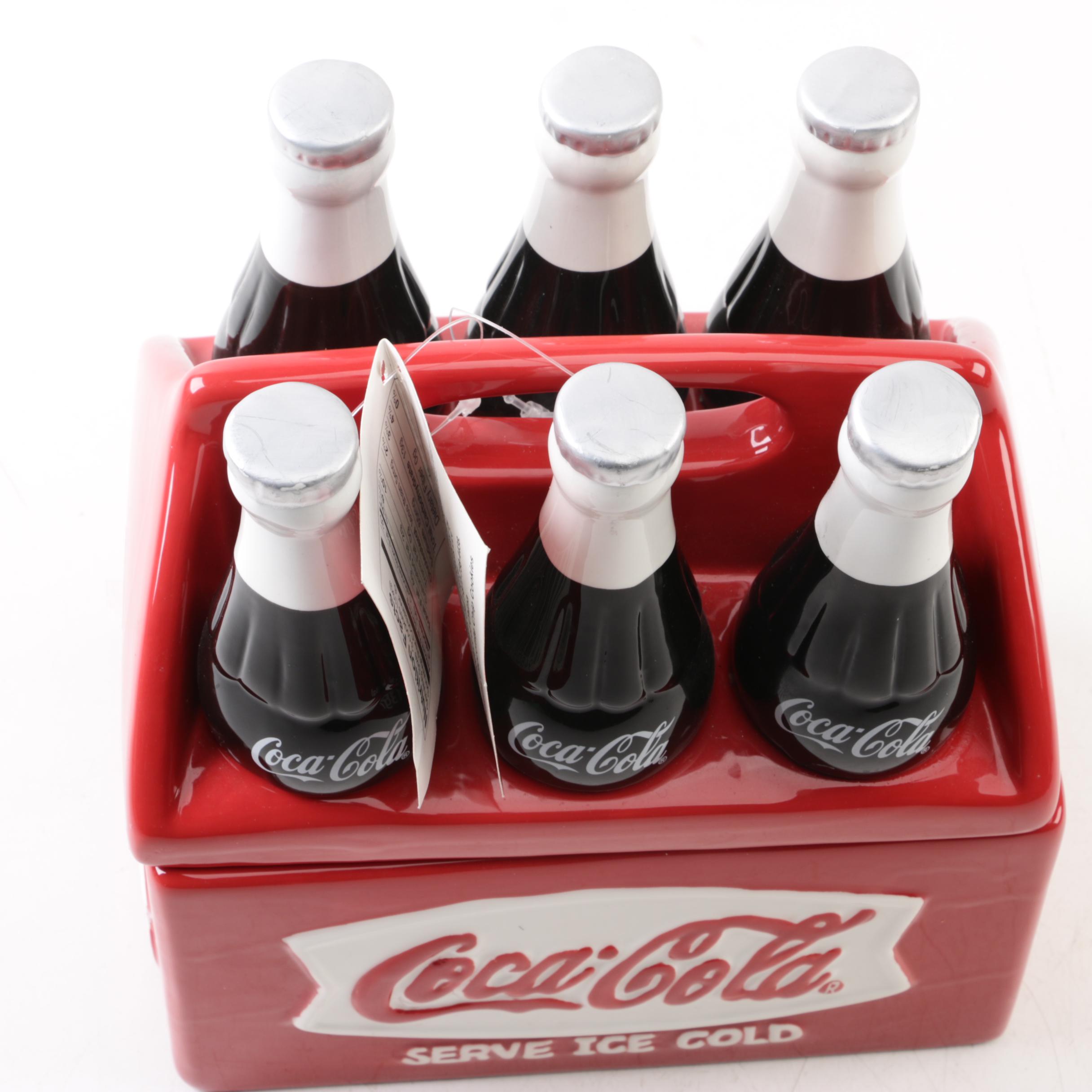 Houston Harvest "Coca-Cola Six Pack" Cookie Jar