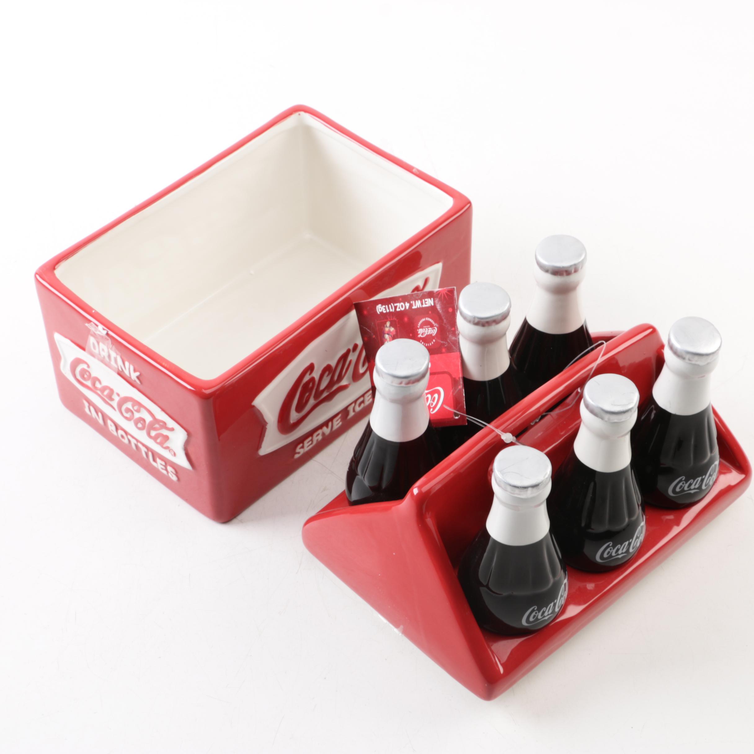 Houston Harvest "Coca-Cola Six Pack" Cookie Jar