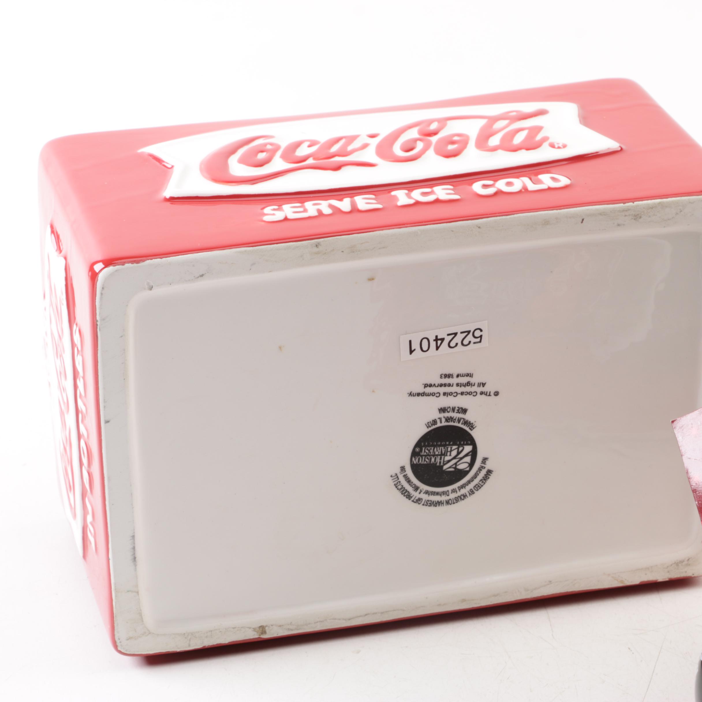 Houston Harvest "Coca-Cola Six Pack" Cookie Jar