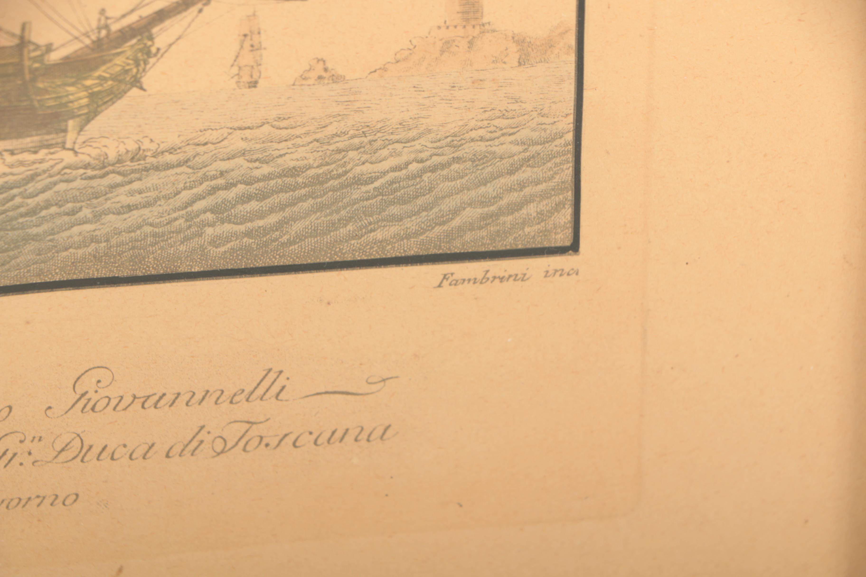 Hand-Colored Rotogravures of Ships