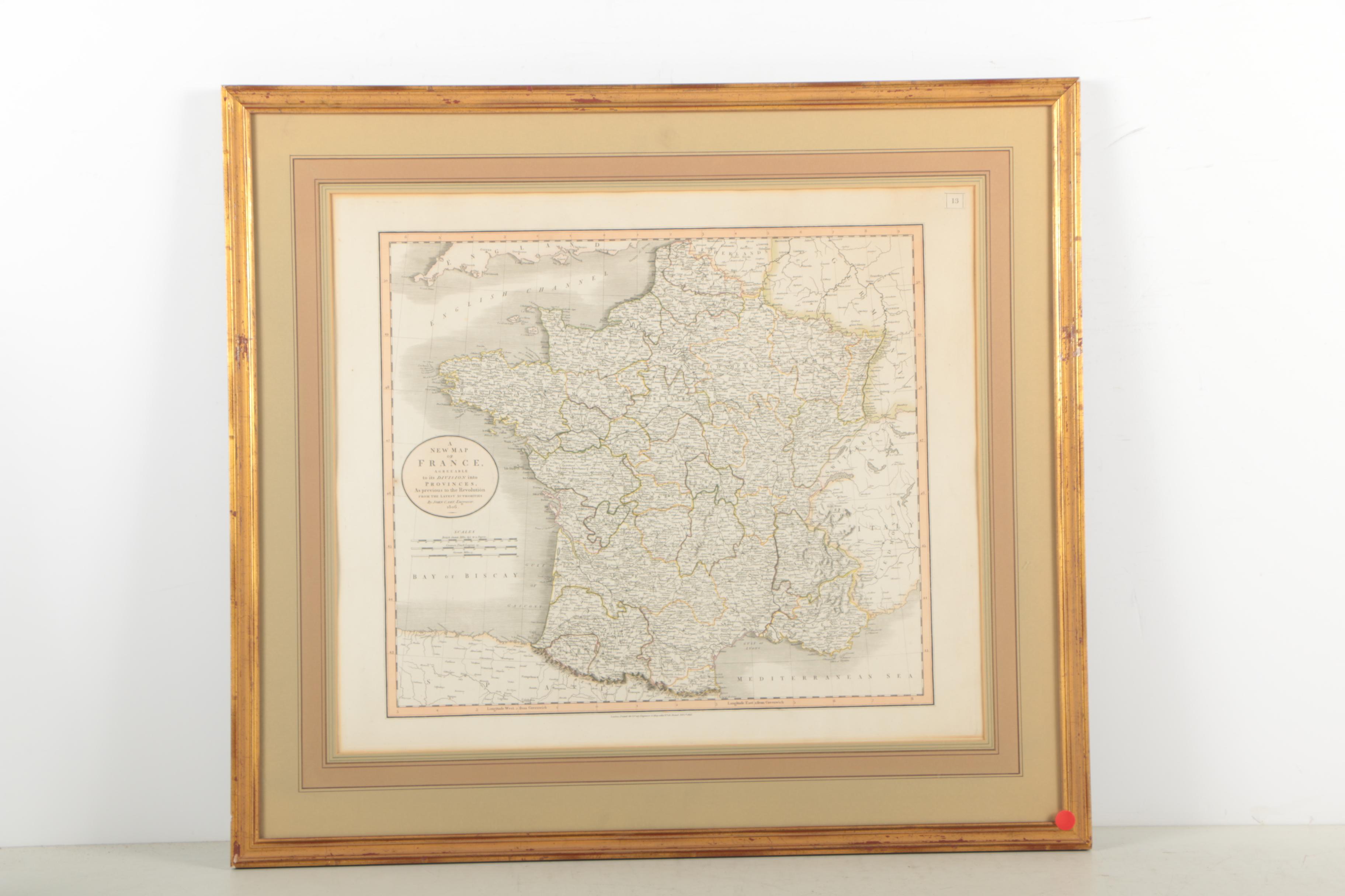 Engraved Maps of British Isles & France
