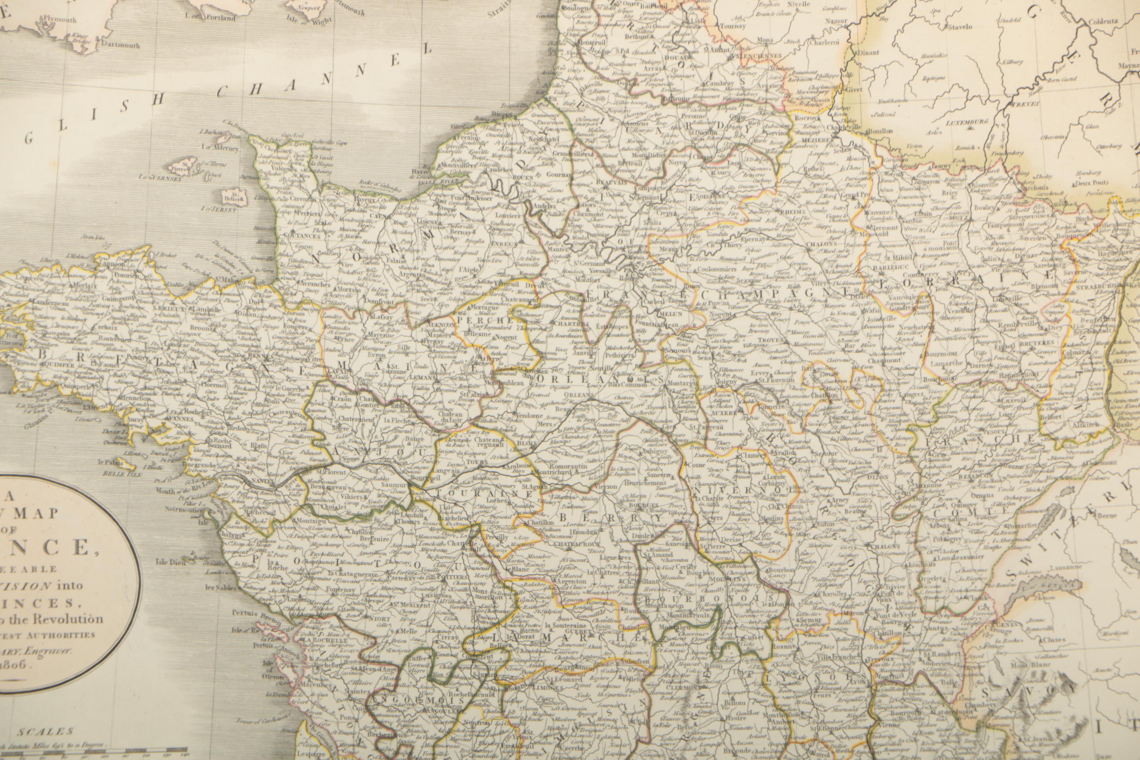 Engraved Maps of British Isles & France