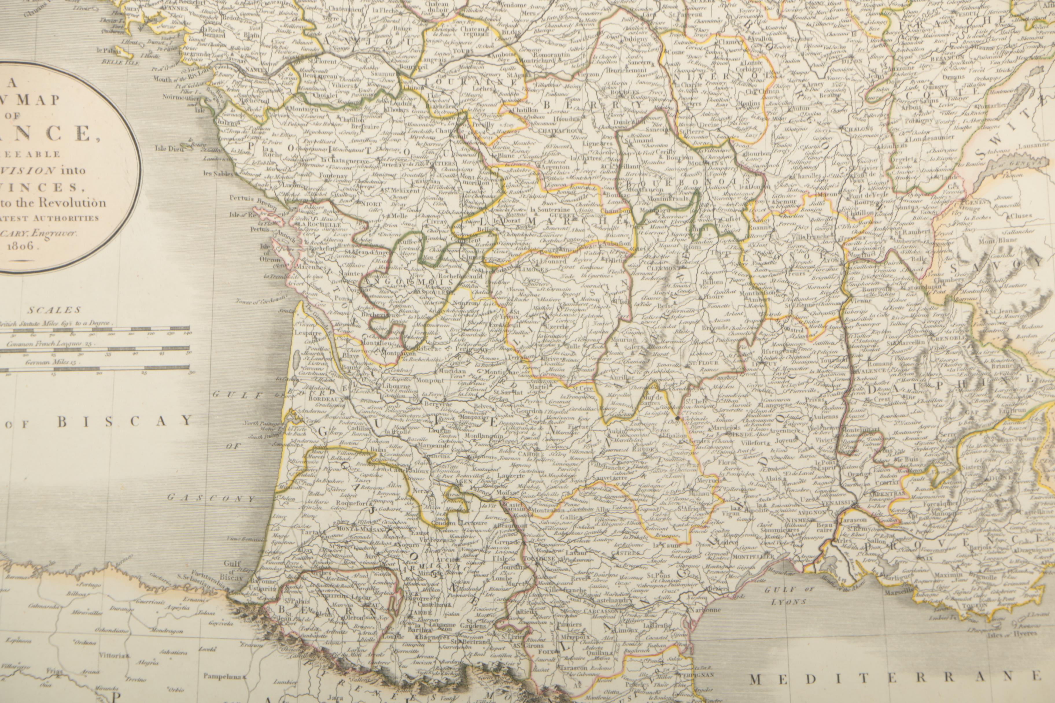 Engraved Maps of British Isles & France