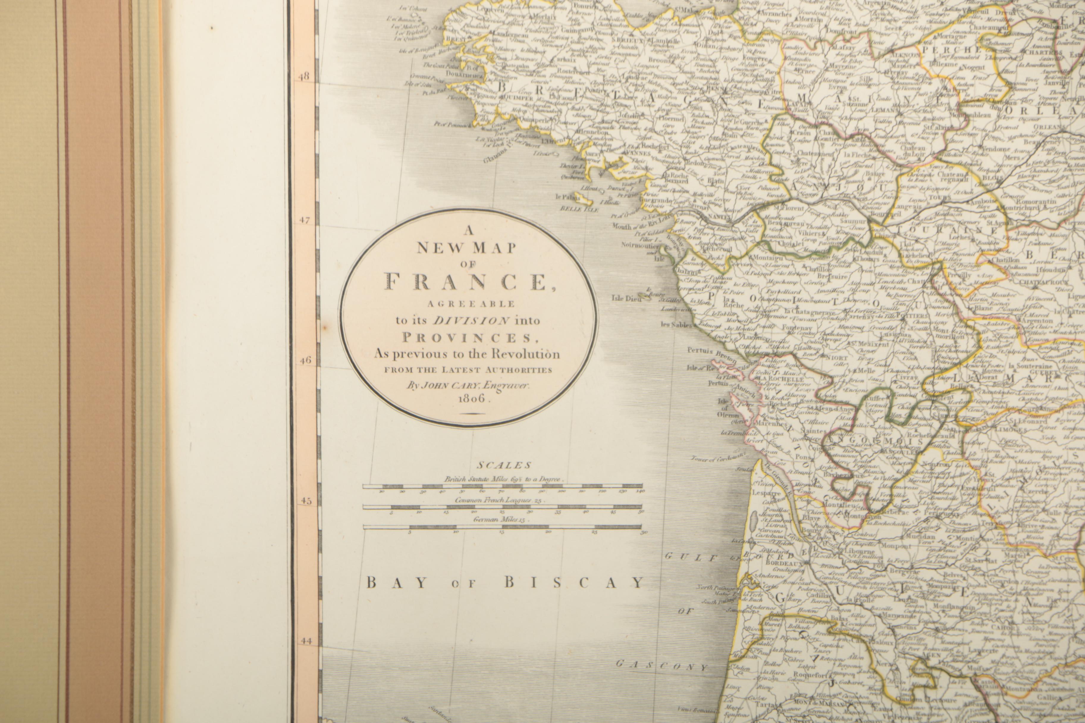 Engraved Maps of British Isles & France