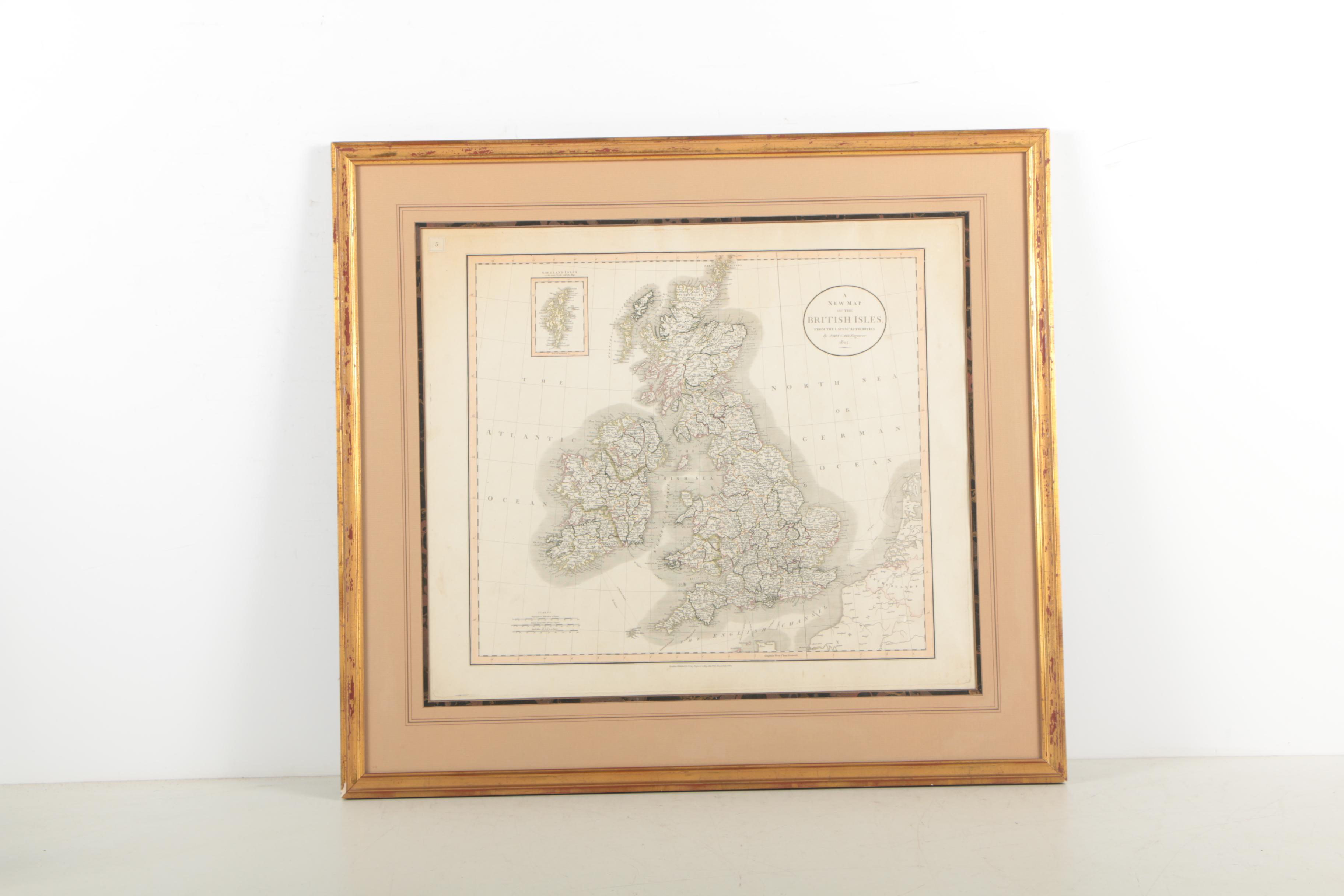 Engraved Maps of British Isles & France