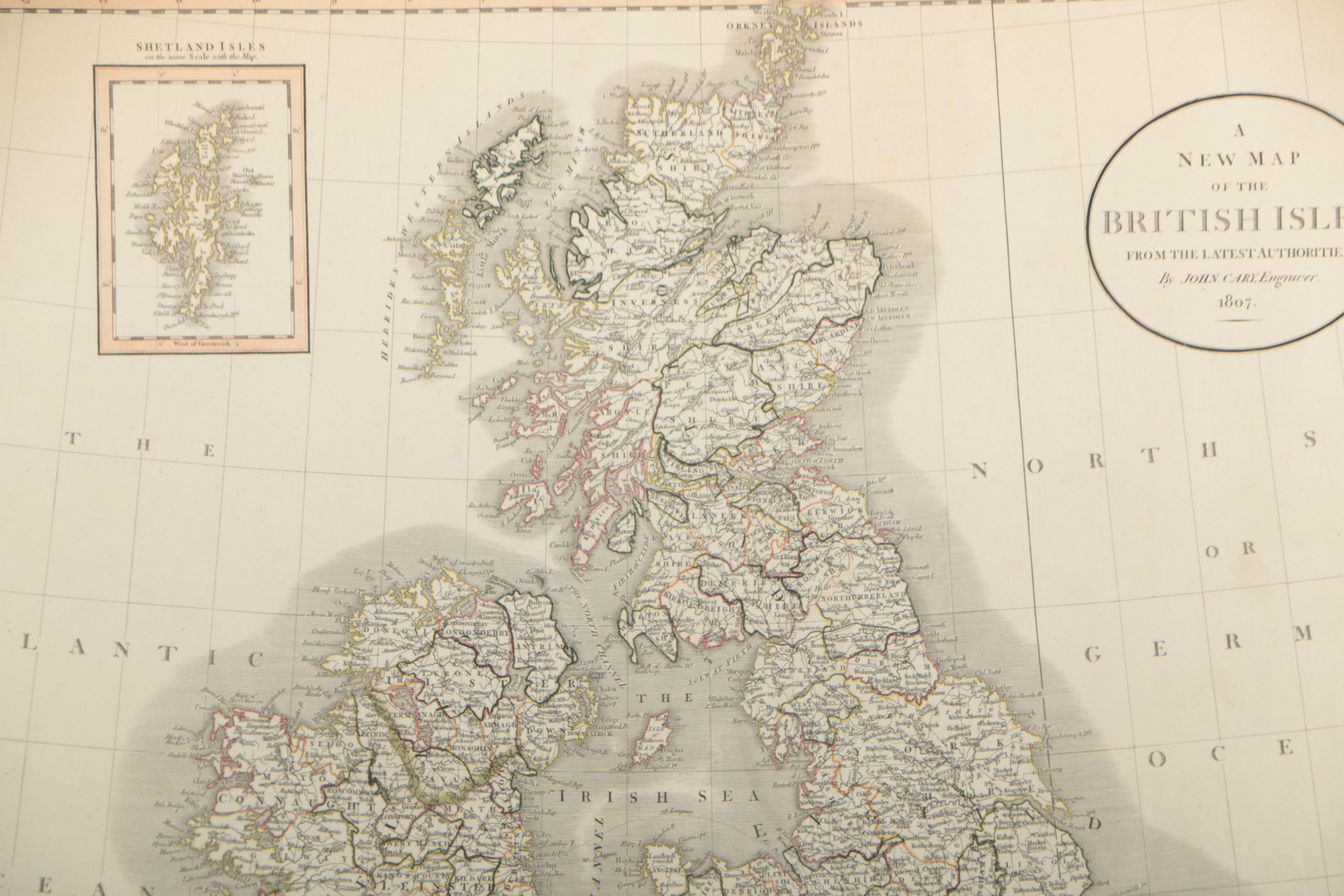 Engraved Maps of British Isles & France
