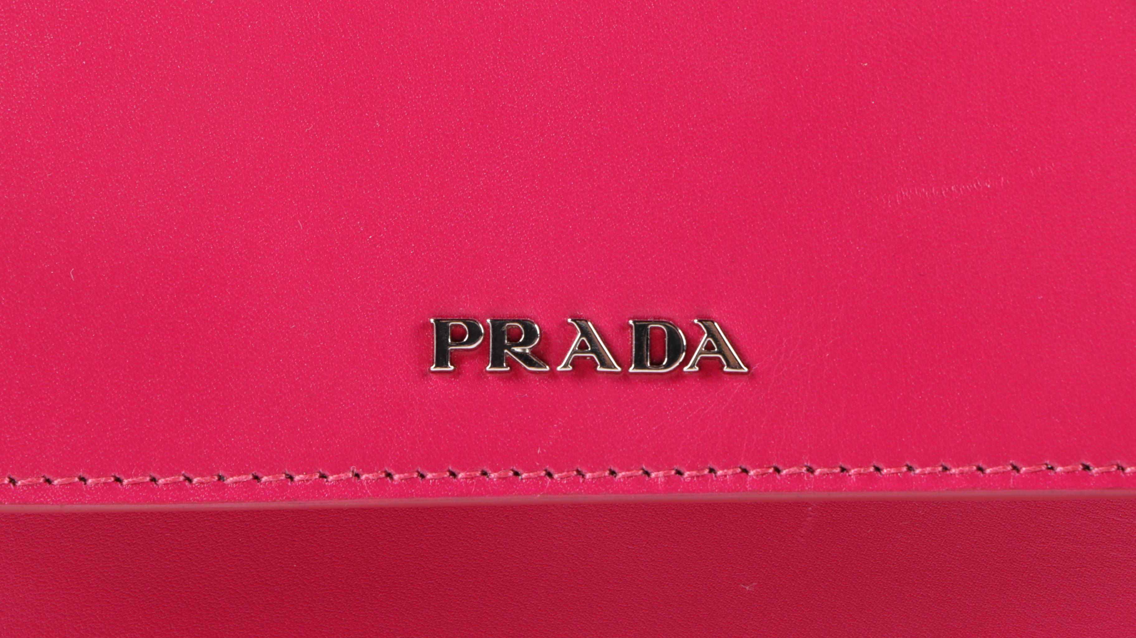 Prada Milano Pink Leather Crossbody Bag
