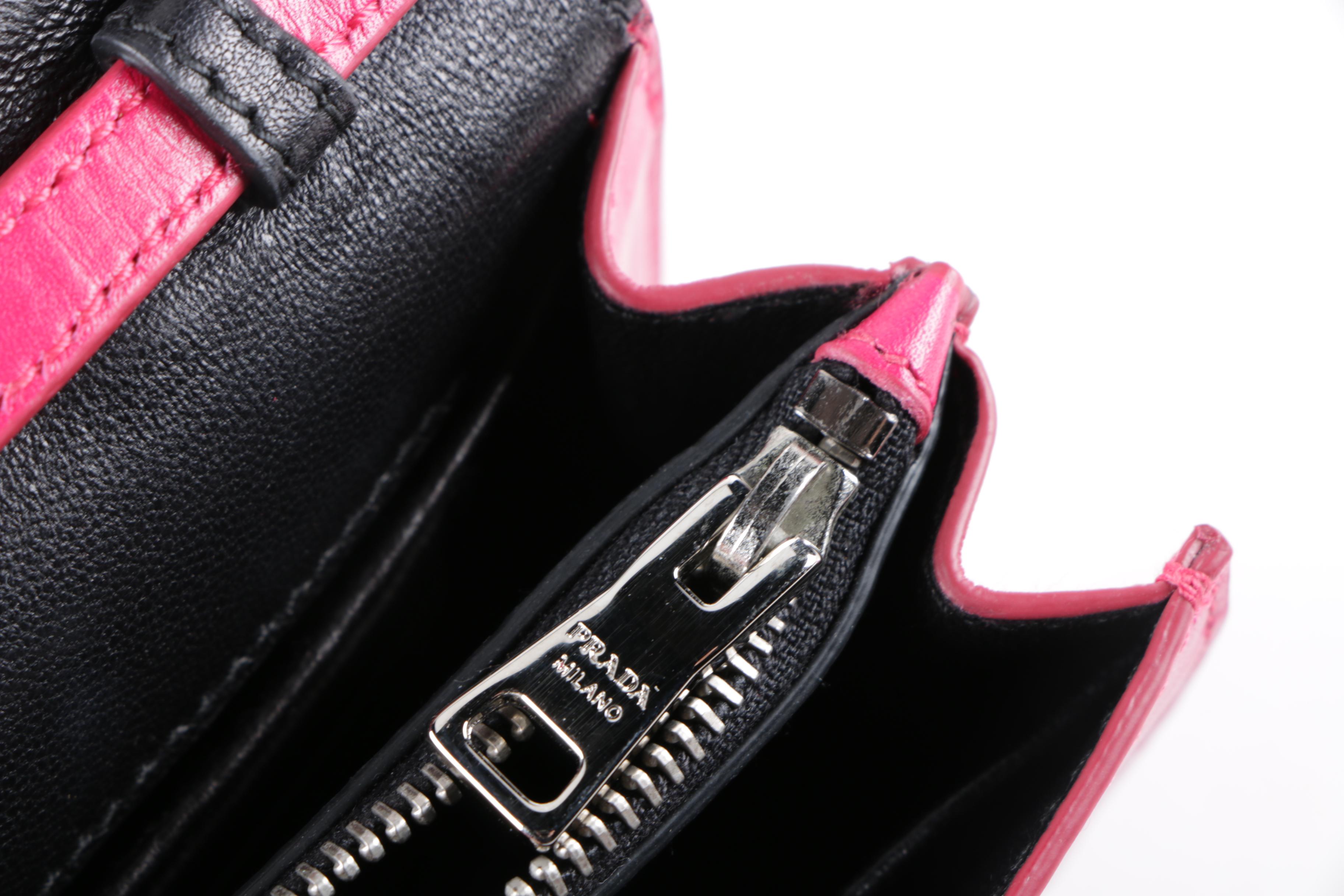 Prada Milano Pink Leather Crossbody Bag
