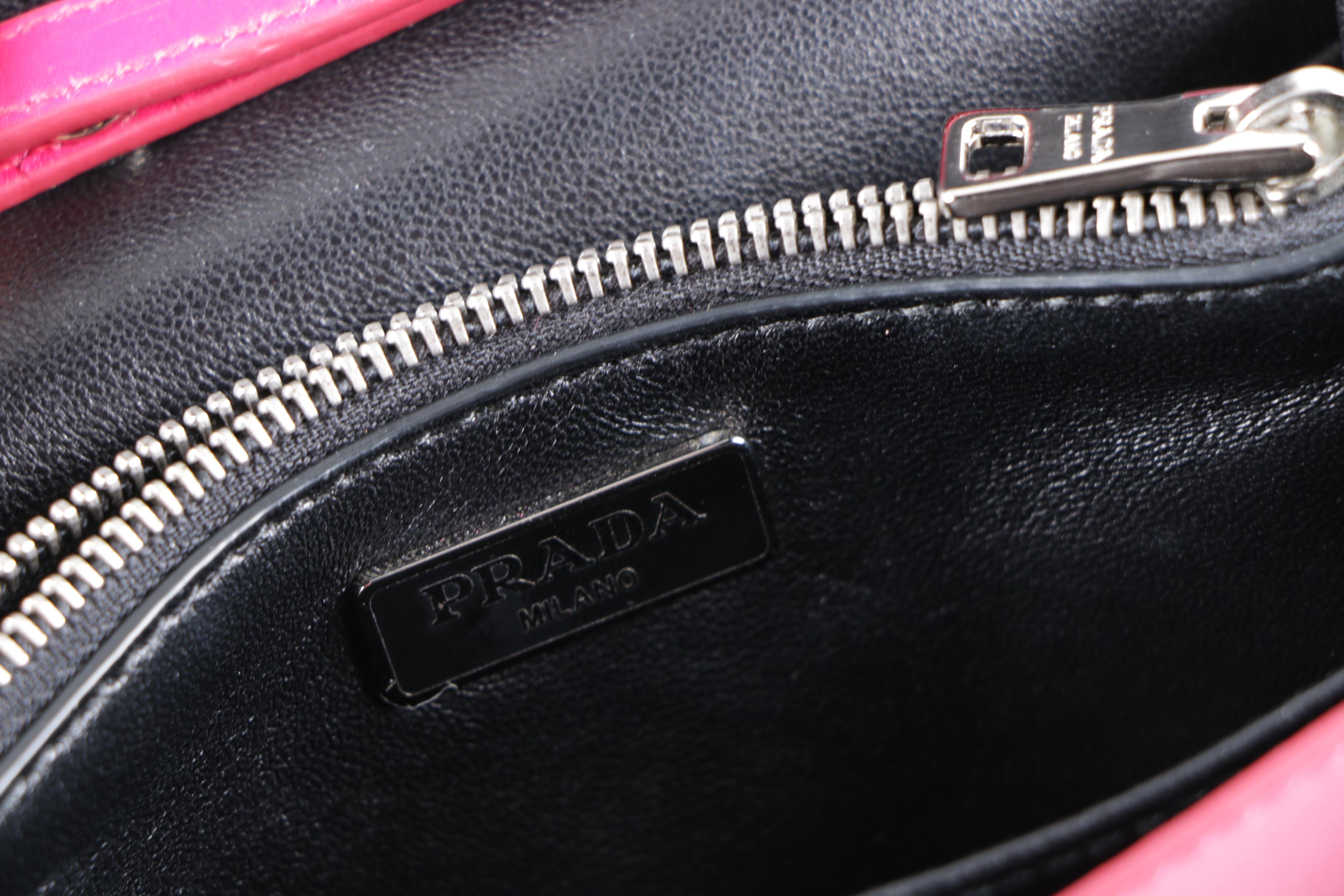 Prada Milano Pink Leather Crossbody Bag