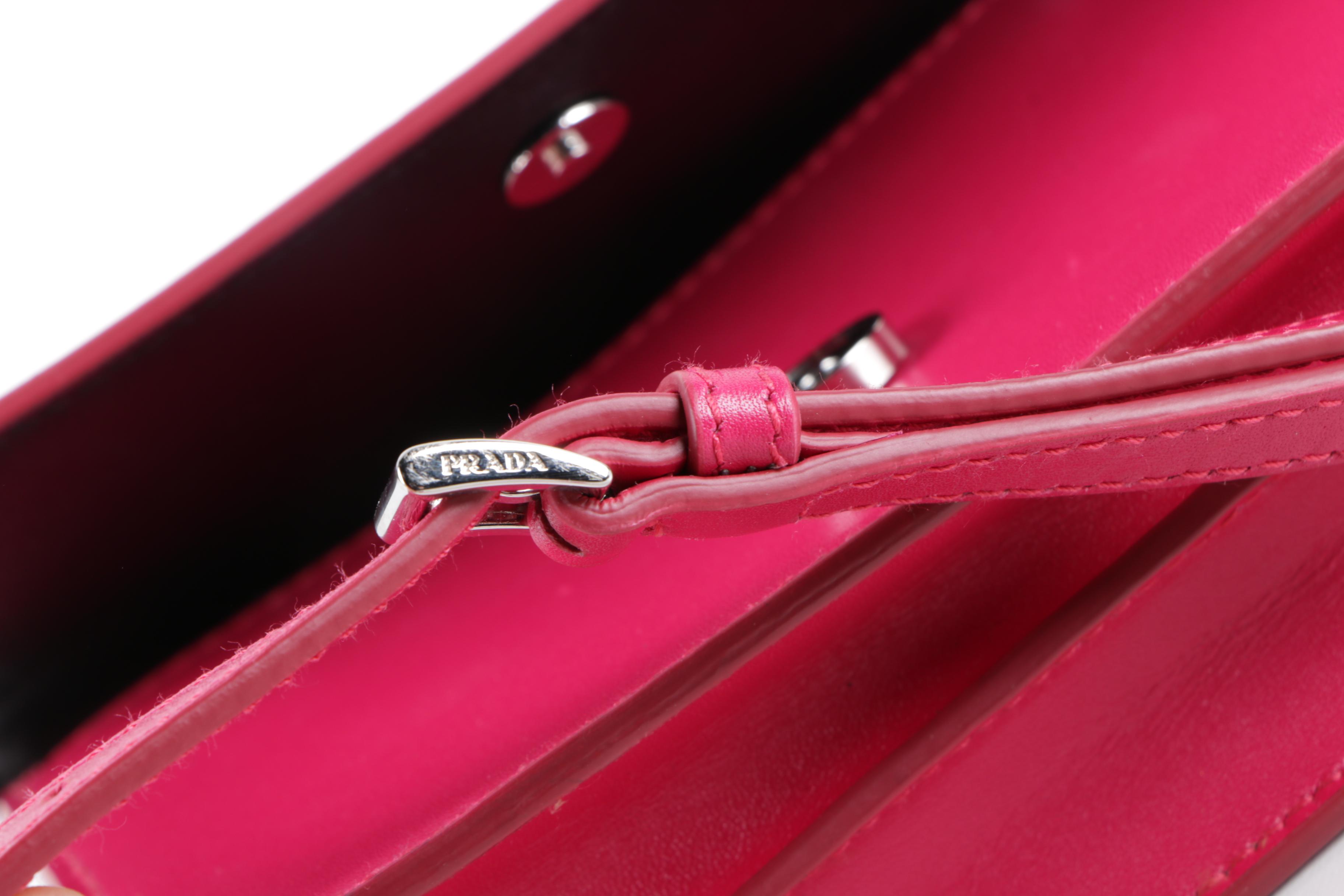 Prada Milano Pink Leather Crossbody Bag