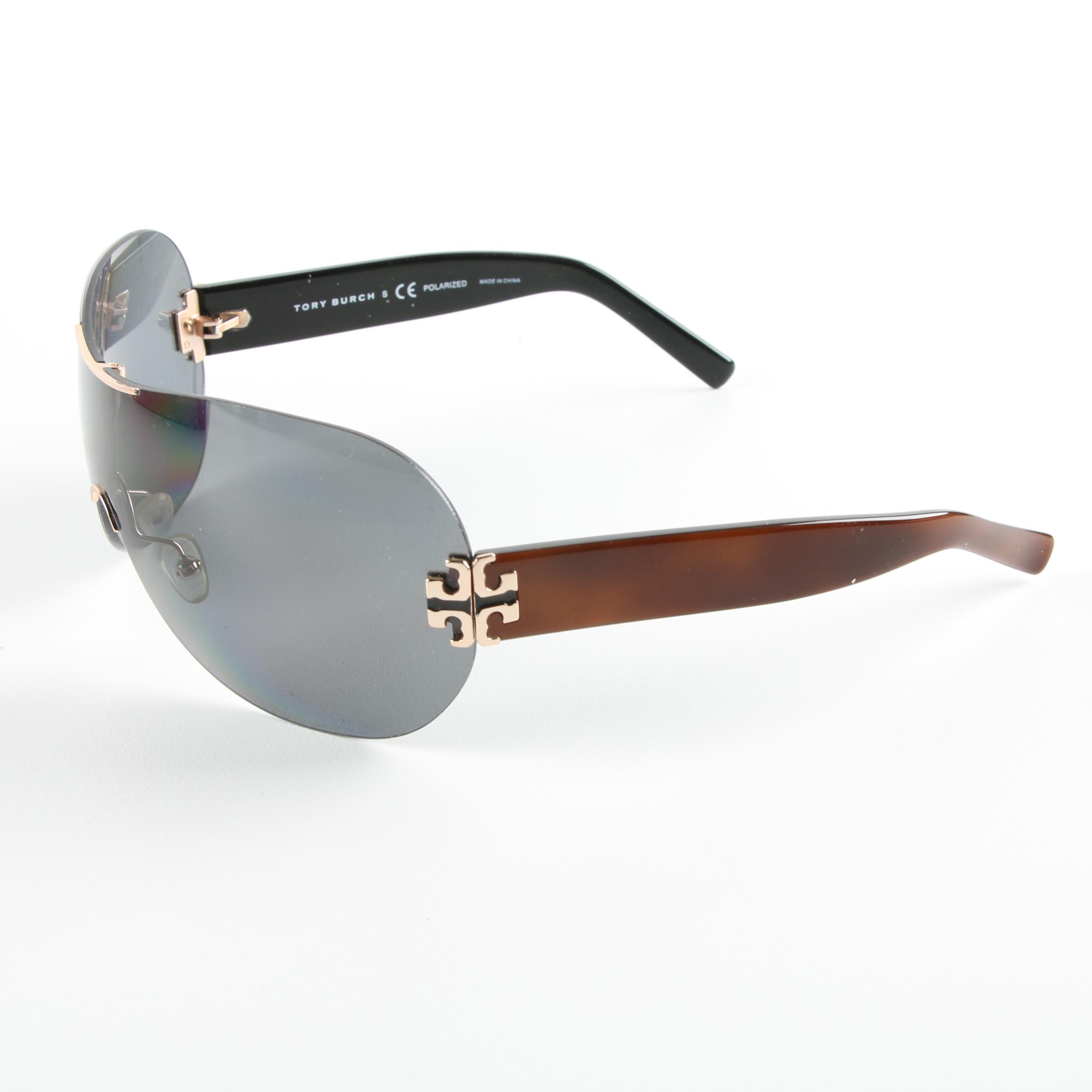 Tory Burch TY6003 Polarized Shield Sunglasses