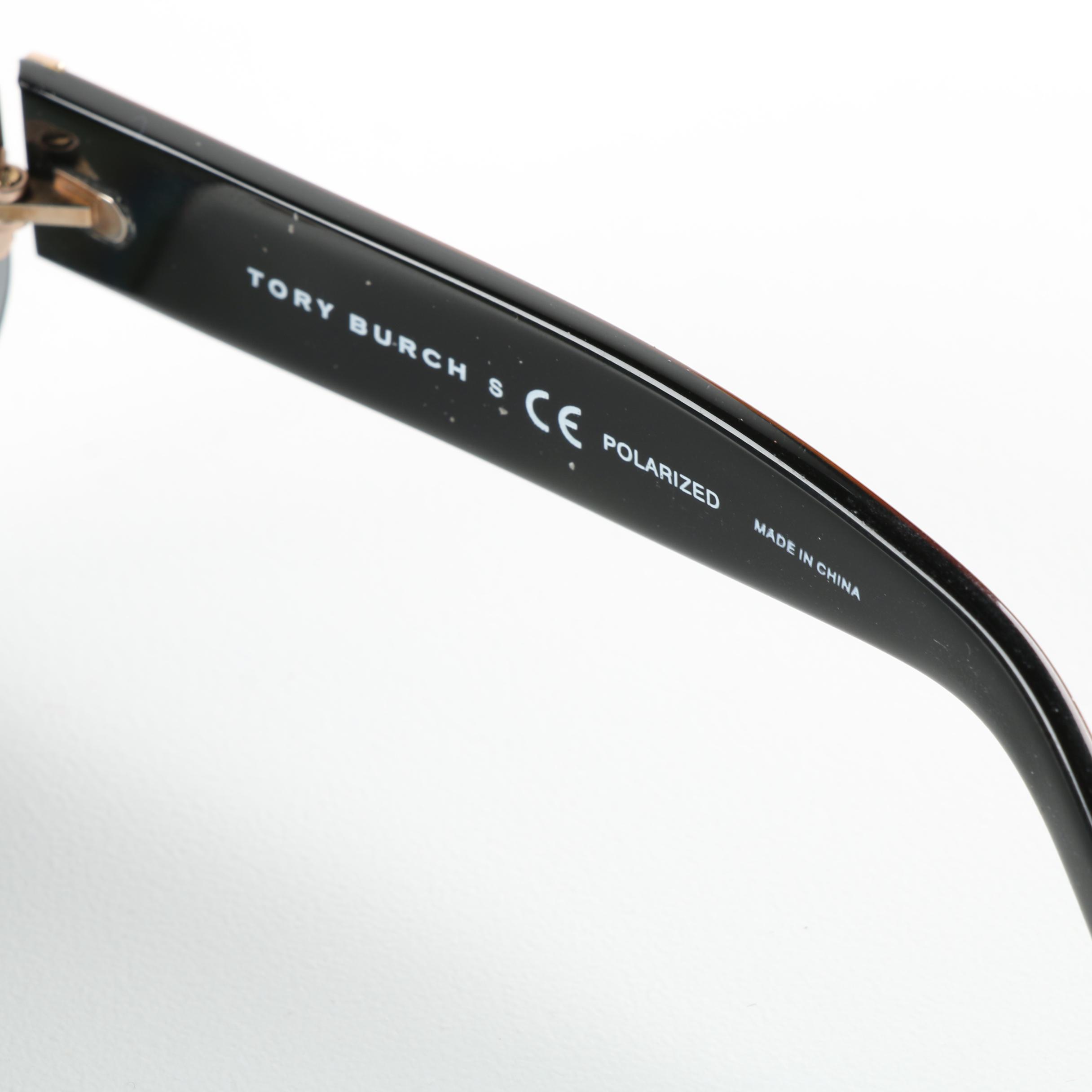 Tory Burch TY6003 Polarized Shield Sunglasses