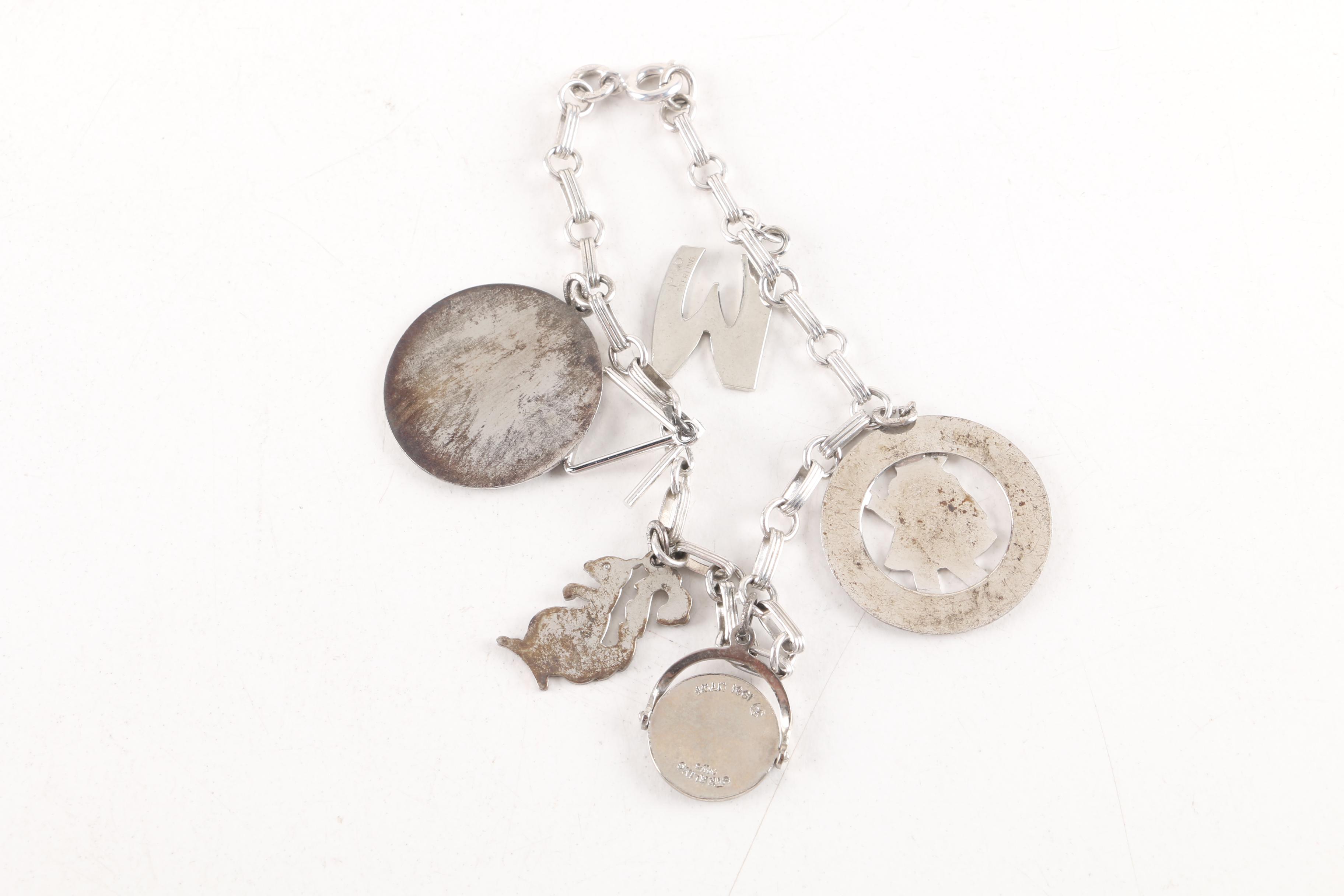 Sterling Silver Jewelry Collection Including Turquoise and Cultured Pearls