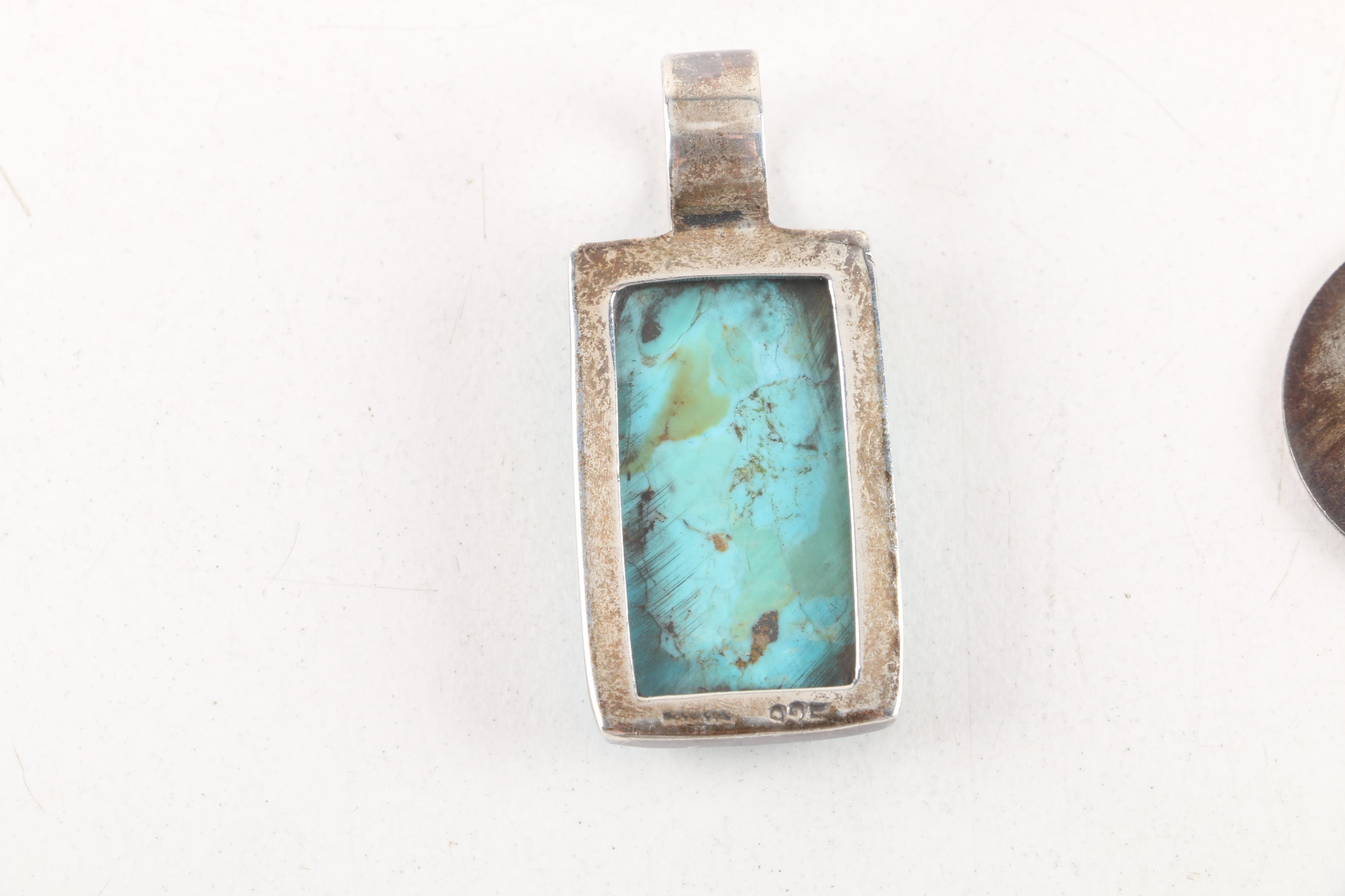 Sterling Silver Jewelry Collection Including Turquoise and Cultured Pearls