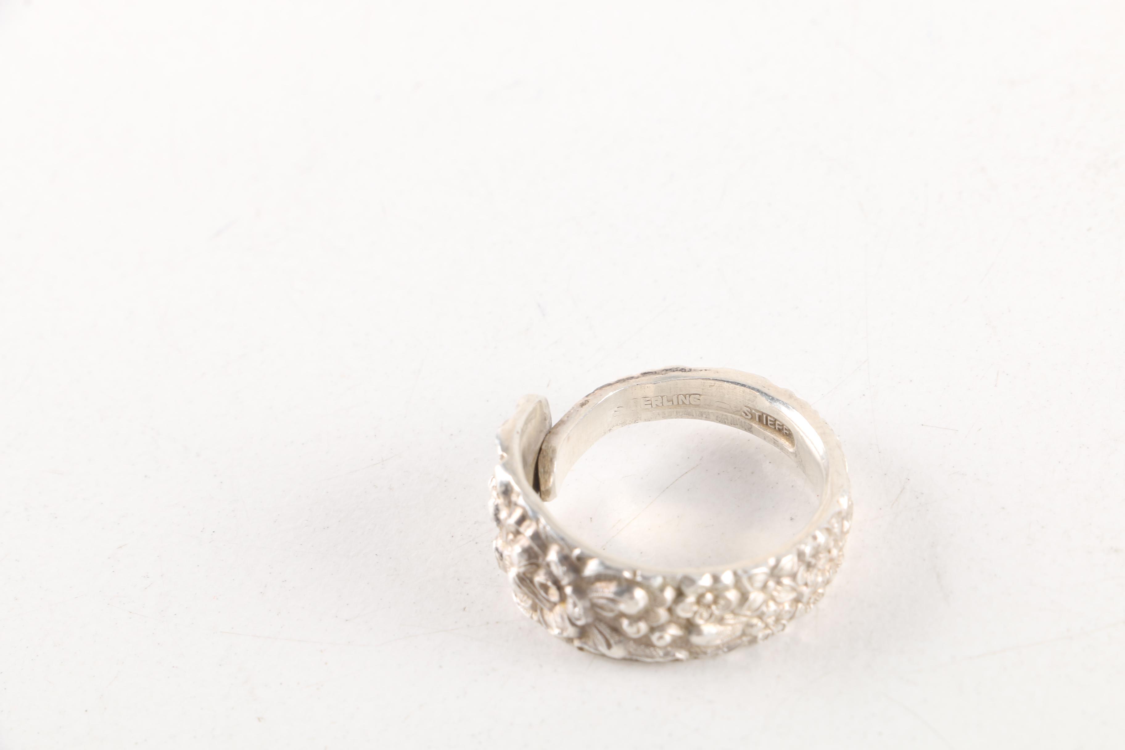 Sterling Silver Jewelry Collection Including Turquoise and Cultured Pearls