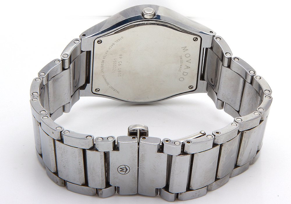 Men's Movado Fiero Museum Dial Tungsten Carbide Watch Model 89 C 1850