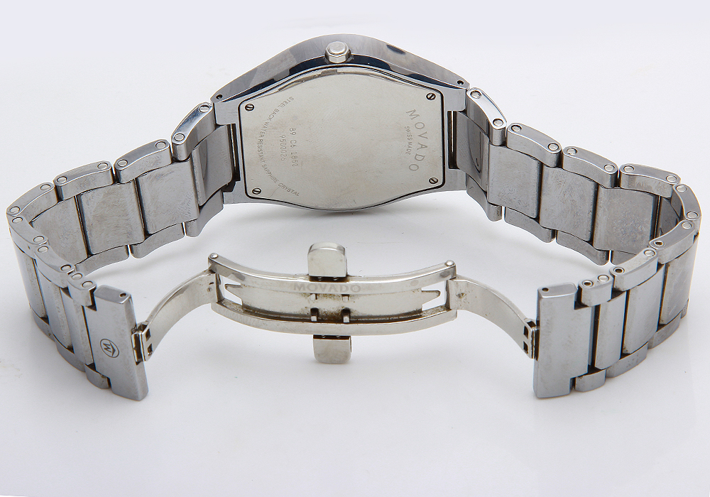 Men's Movado Fiero Museum Dial Tungsten Carbide Watch Model 89 C 1850