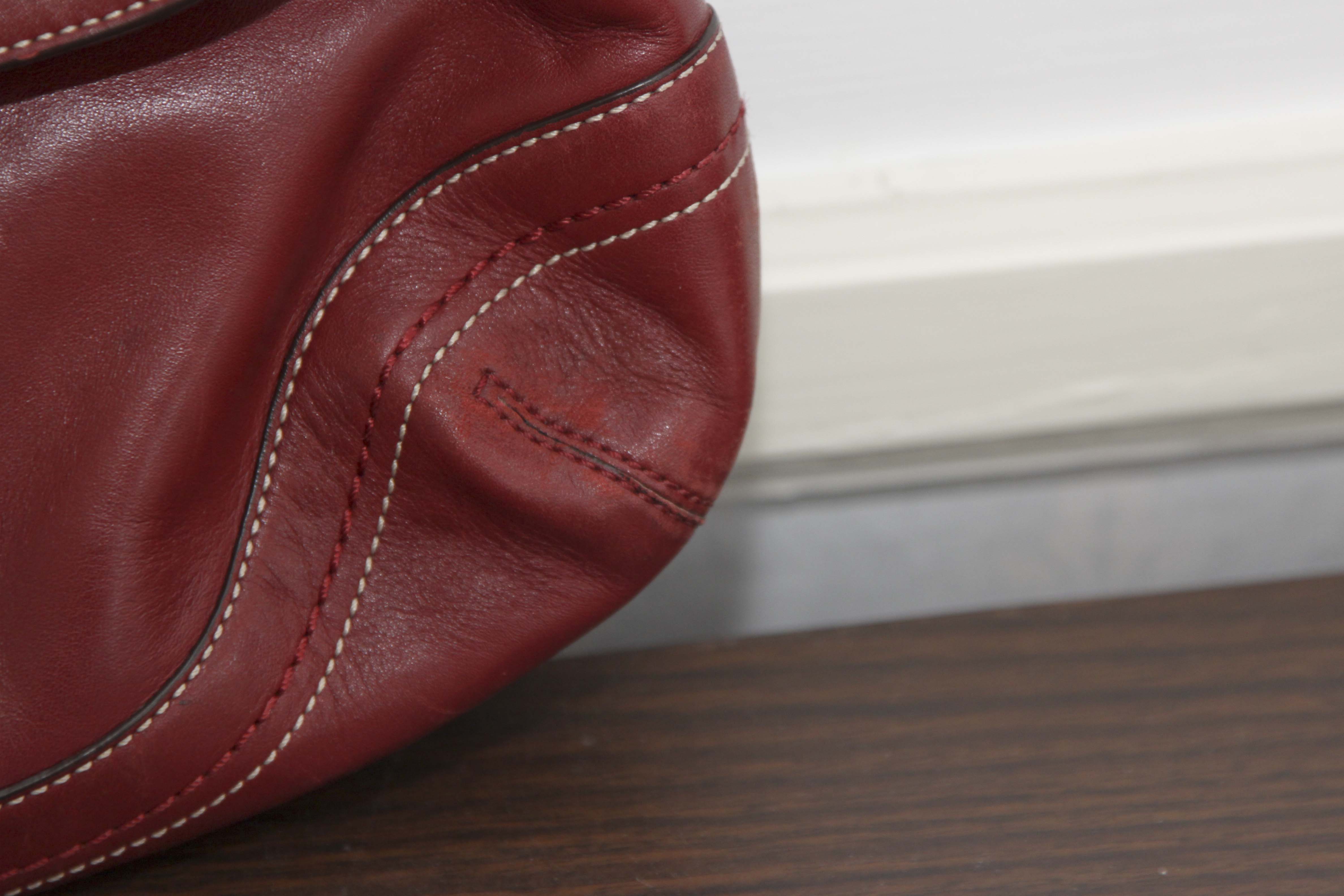 Coach Red Leather Soho Flap Handbag