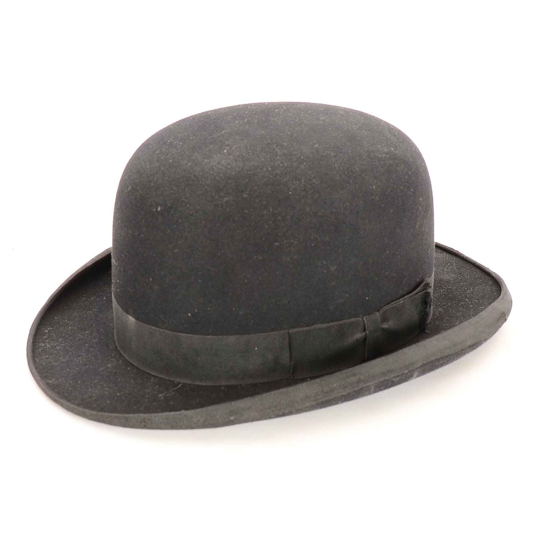 Keith Bros. & Co. Black Felted Bowler Hat with Dobbs Hats of New York Hat Box