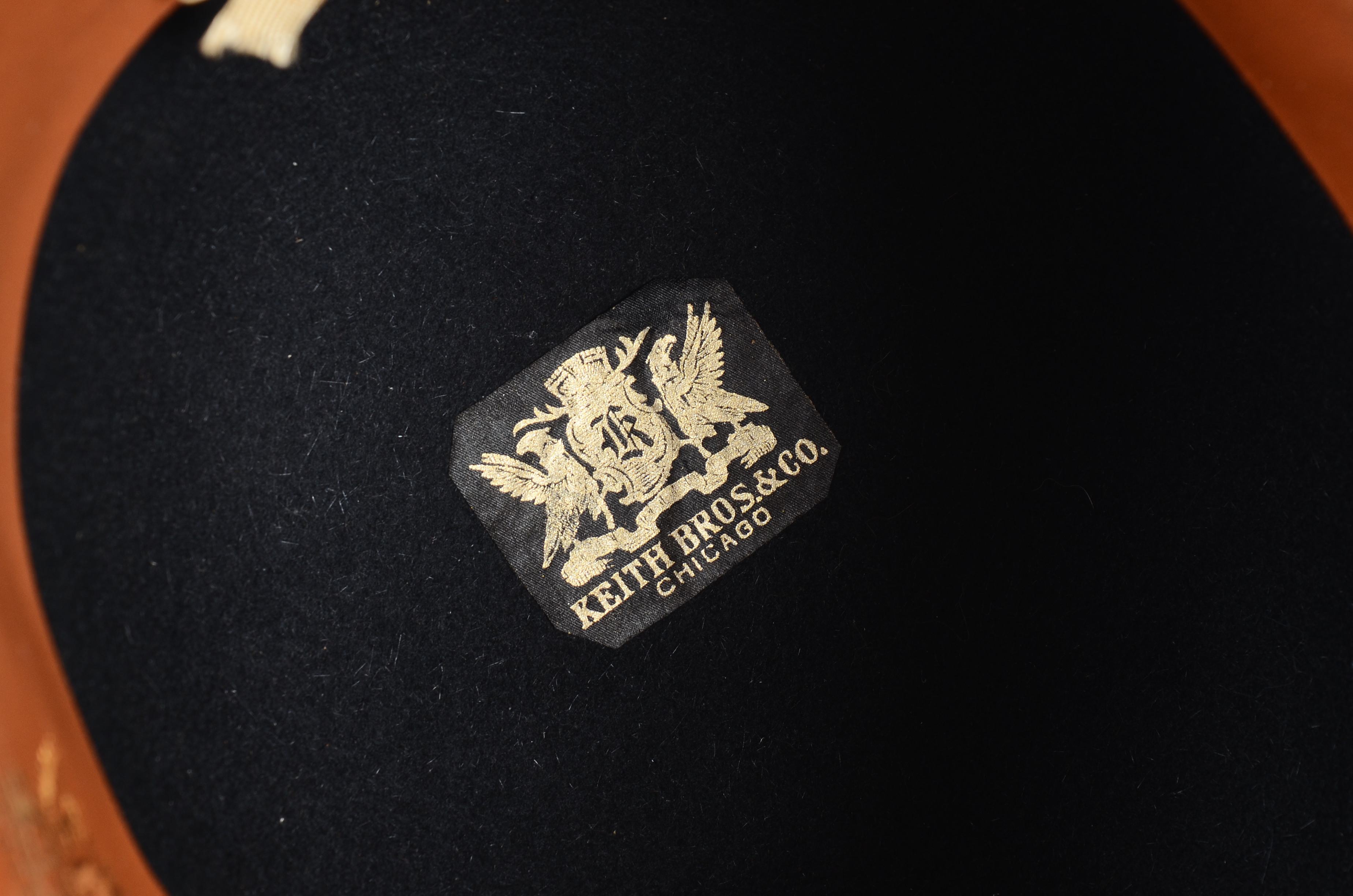 Keith Bros. & Co. Black Felted Bowler Hat with Dobbs Hats of New York Hat Box