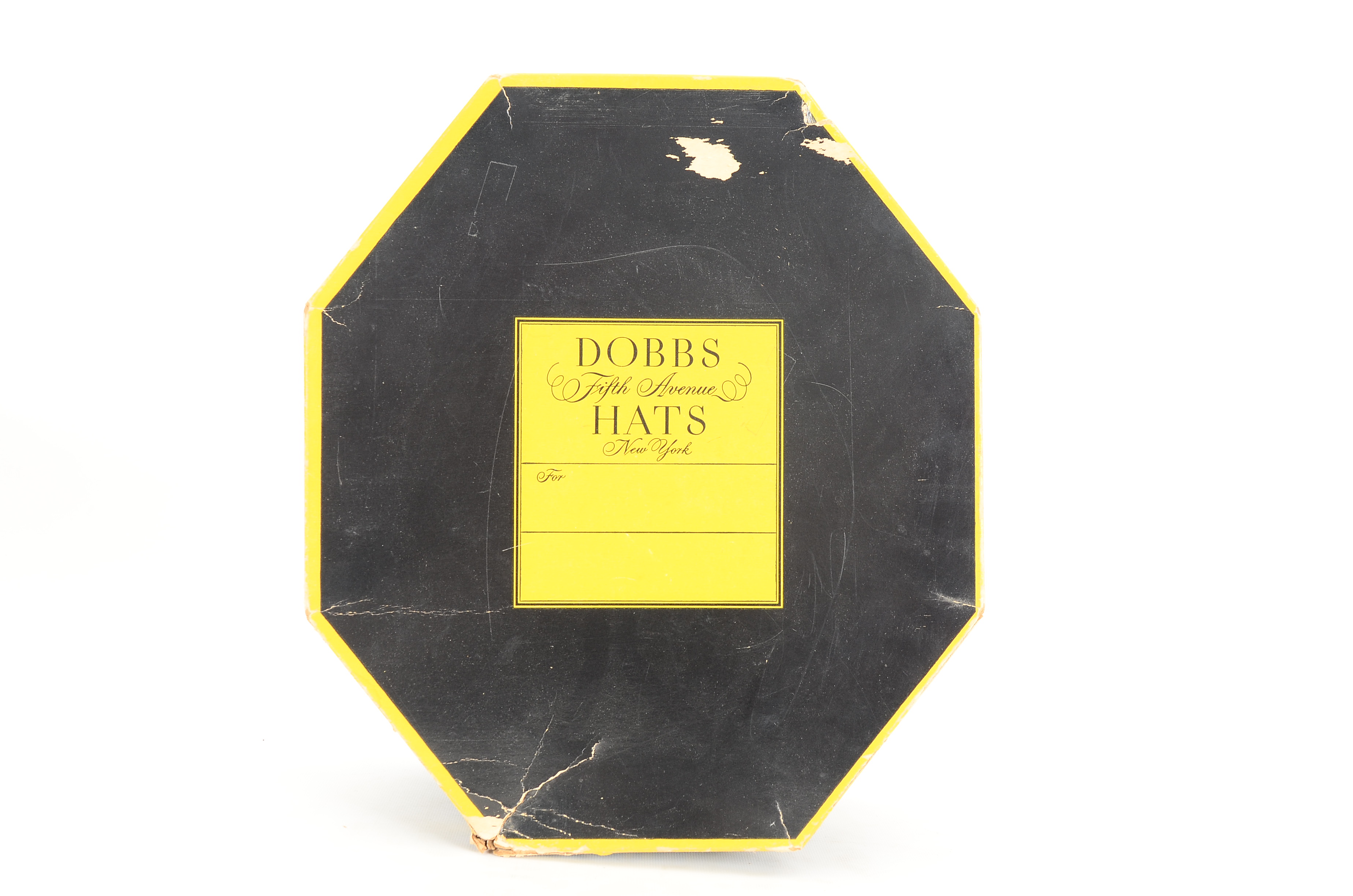 Keith Bros. & Co. Black Felted Bowler Hat with Dobbs Hats of New York Hat Box