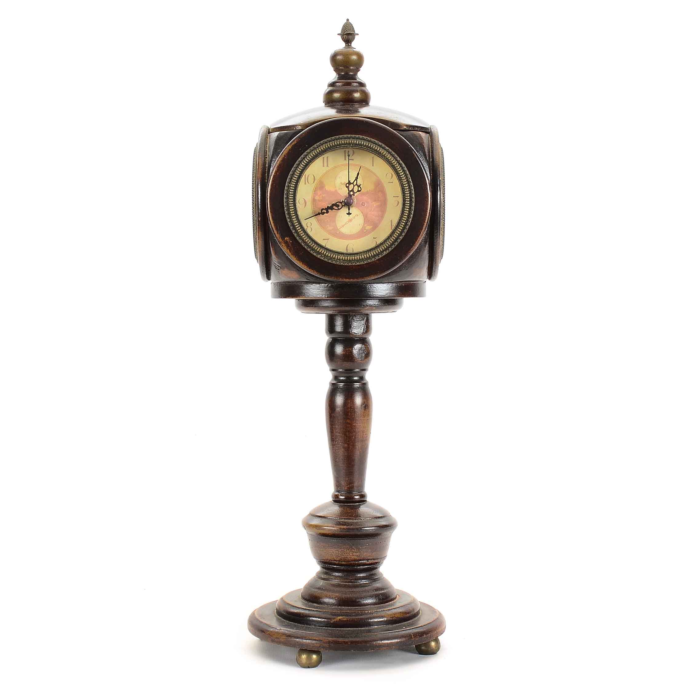 Decorative Four-Face Pedestal Clock by Imax