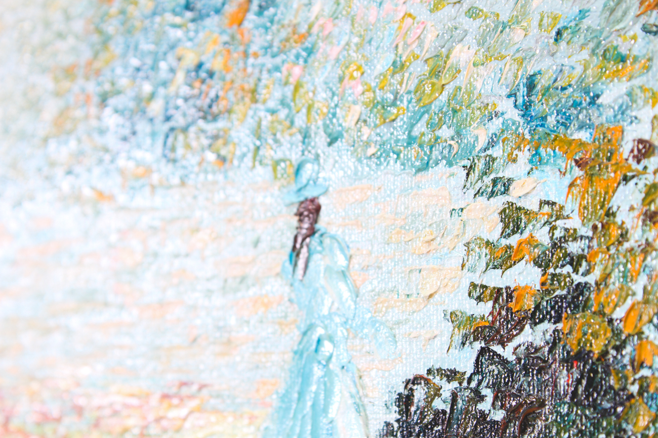 Tom Wong Impressionist Style Oil Painting on Canvas