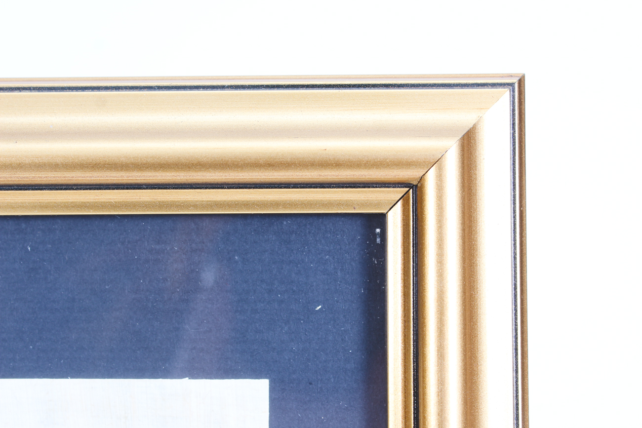 Reproduction of Ancient Egyptian Goddess Isis and Queen Nefertari on Papyrus